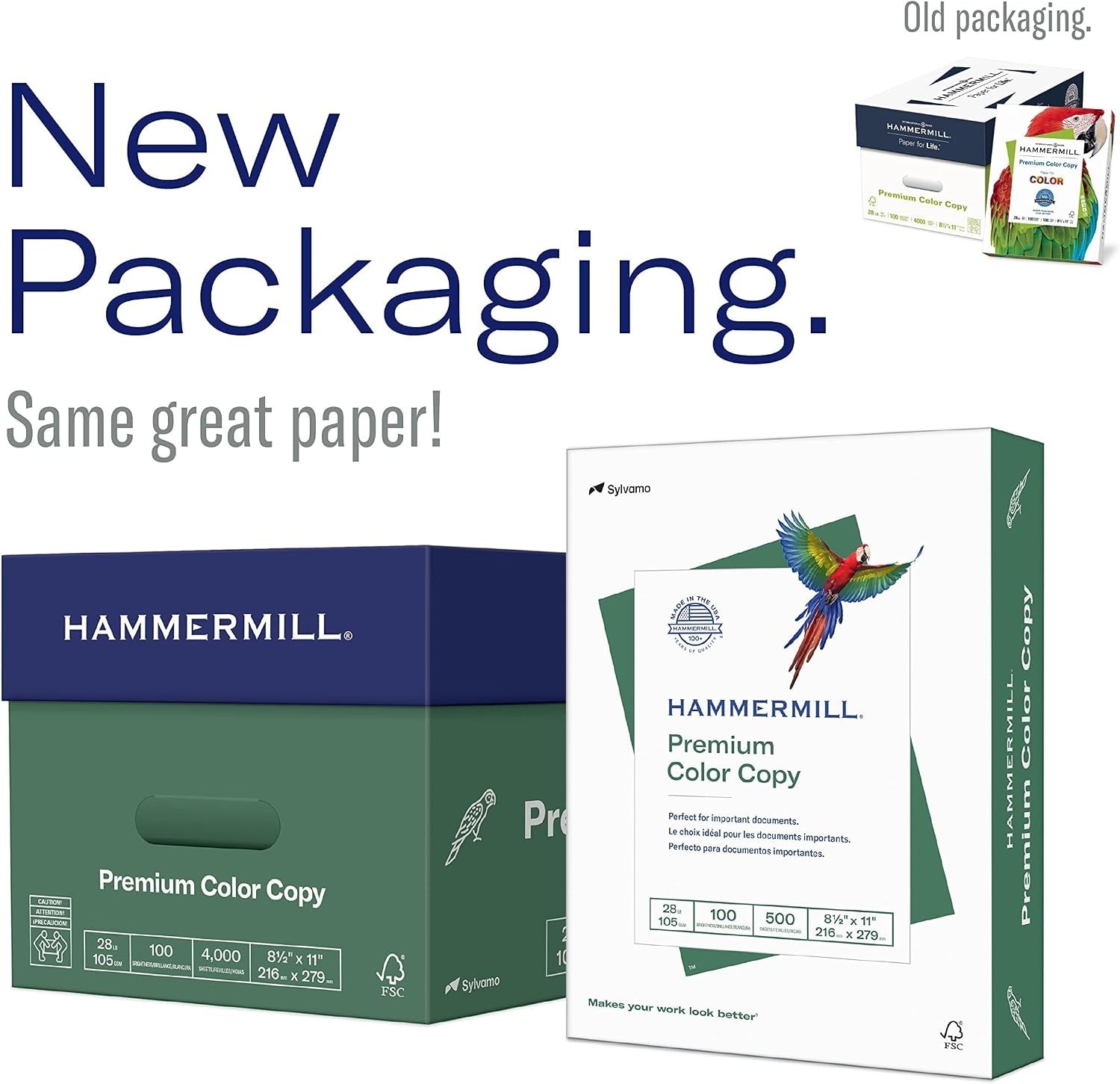 High-Tech Color Copy Paper – 8.5×11 Size, 4000 Sheets