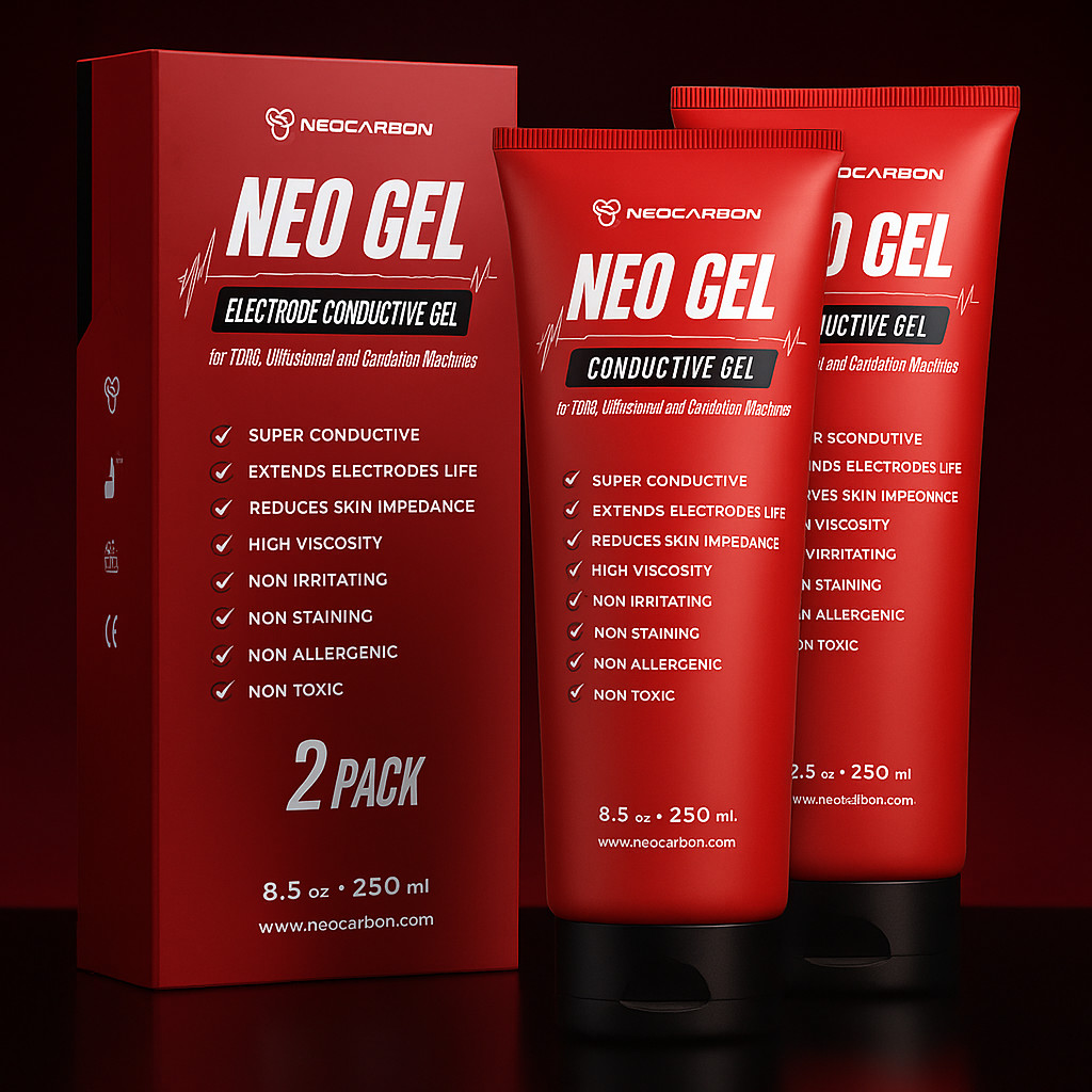 2 Pack Electrode Conductive Gel 250ml for TENS, Cavitation, Ultrasound Devices