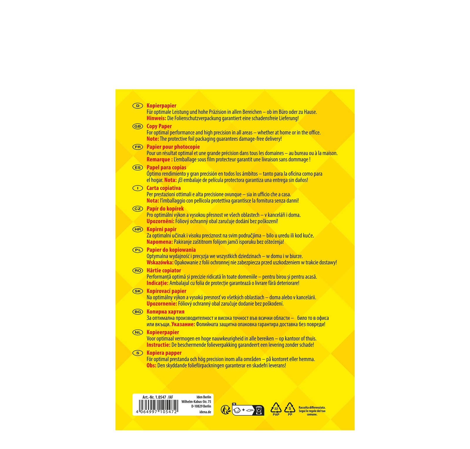 90951 Copy Paper A5, 10 Packs of 500 Sheets 80gsm, White Printer P…