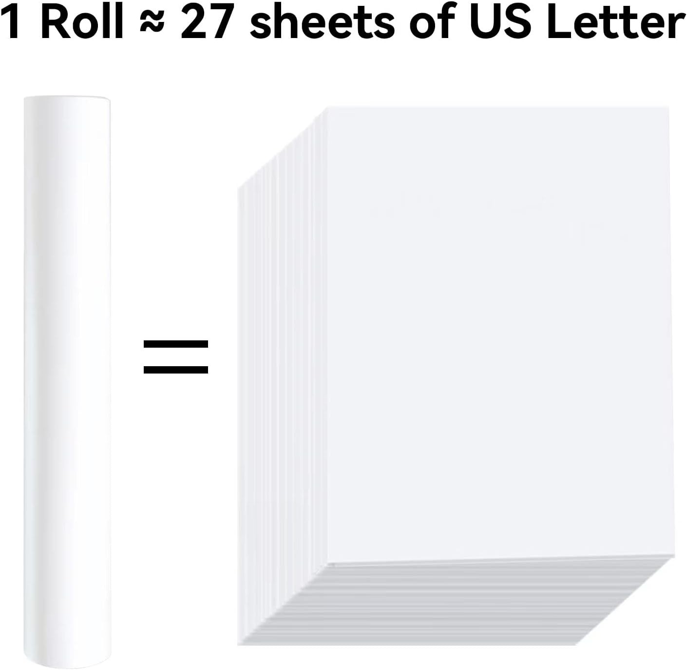 NYEAR 6 Rolls A4 Quick-dry Thermal Paper 6Roll, White