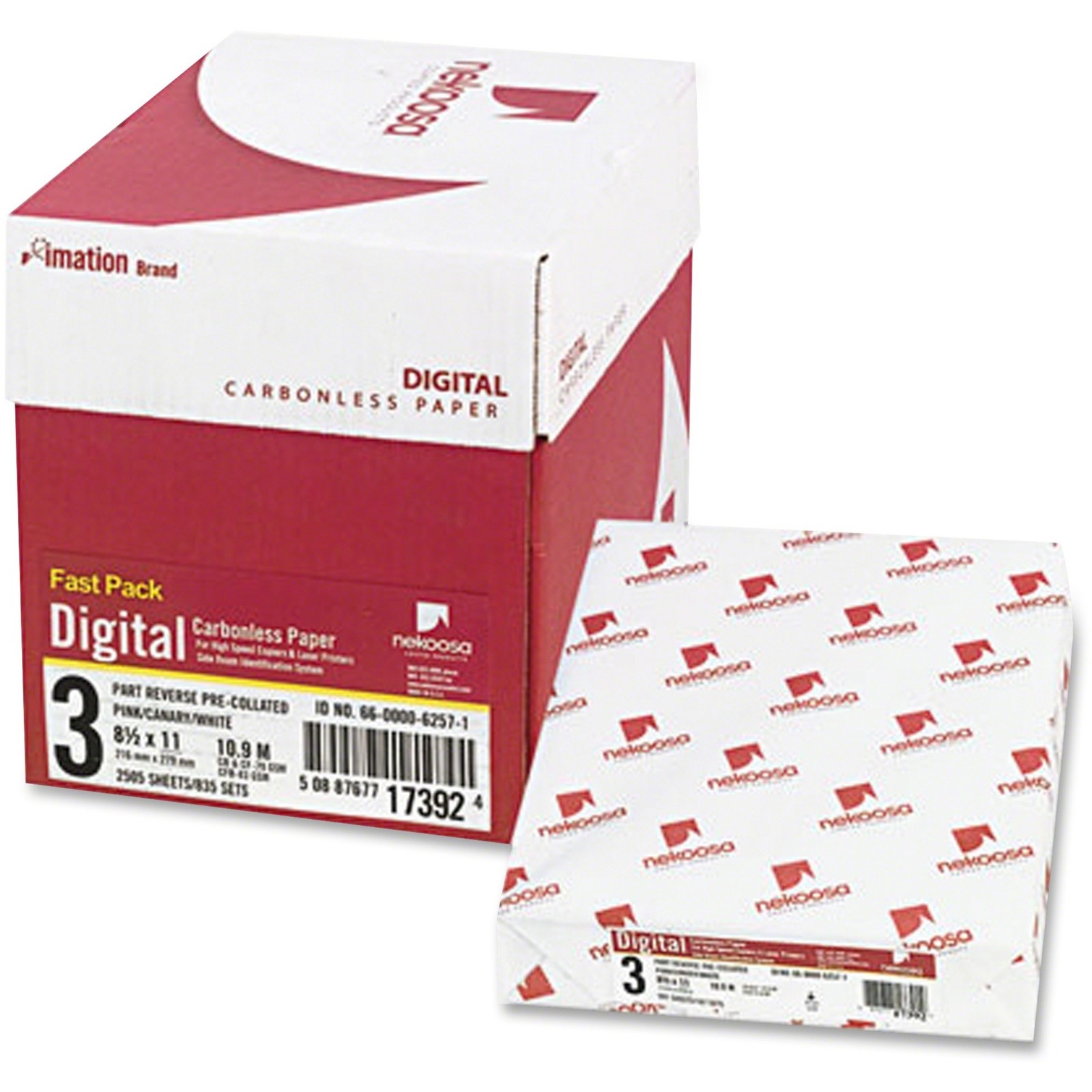 Nekoosa NEK17392 Carbonless Paper 8.5×11 92 Bright White