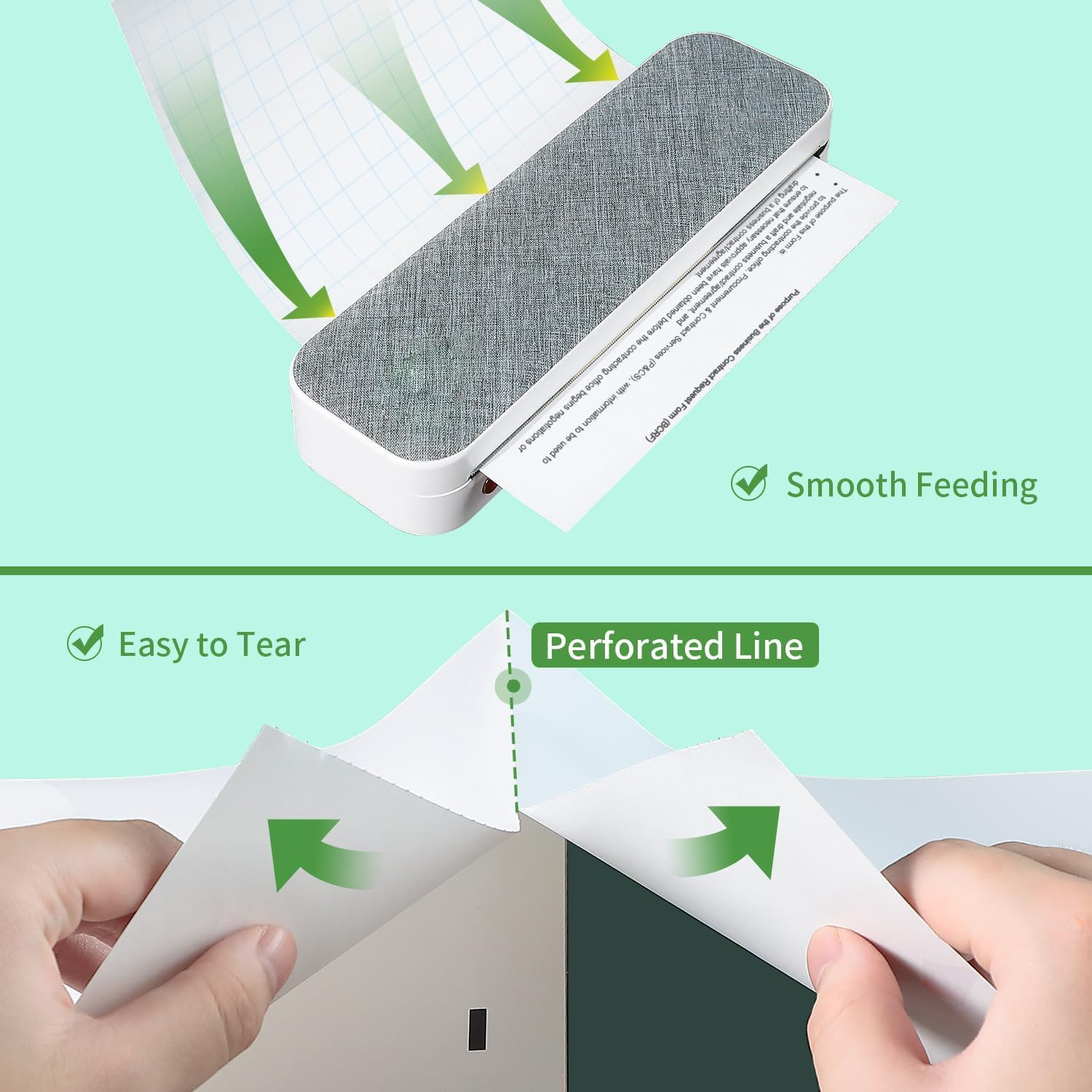 A4 Thermal Printer Paper 8.26″ x 11.69″ Continuous Fold 200 Sheets BPA Free