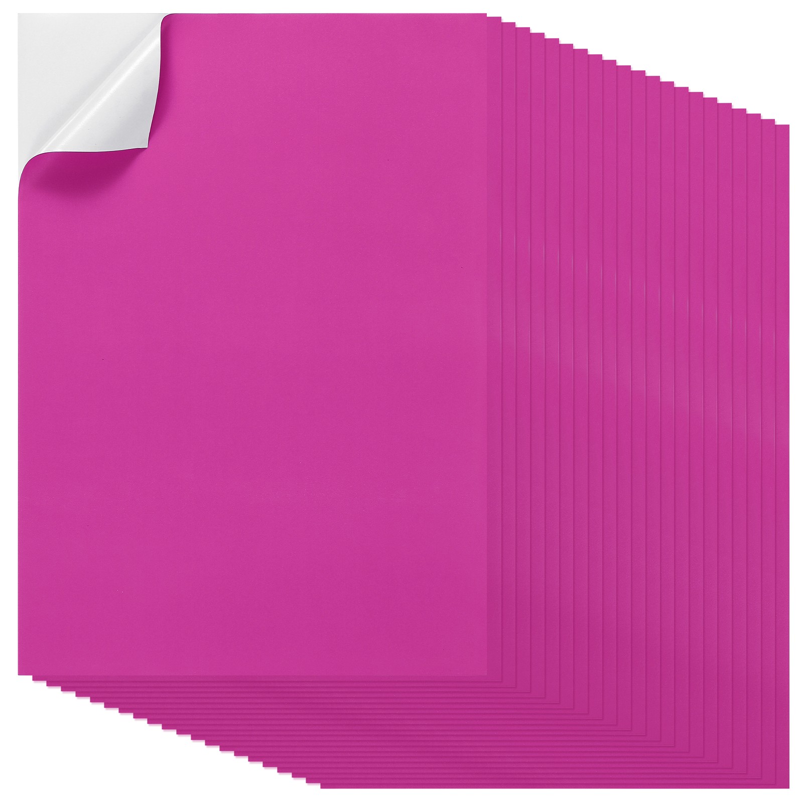 40pcs A4 Adhesive Label Sheets for Shipping, Dark Pink