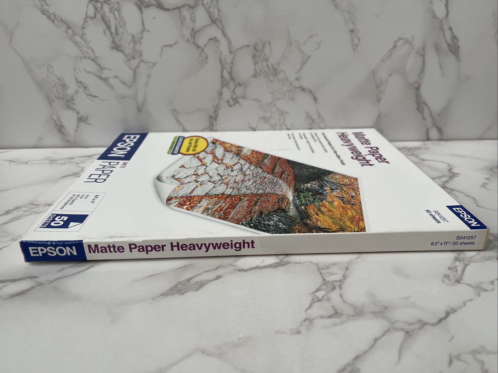 Epson Matte Paper Heavyweight S041257 New Sealed 50 Sheets 8.5″x11″ 9 Mil
