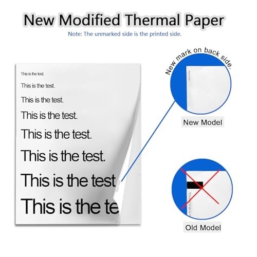 100 Sheets Thermal Printer Paper 8.5 X 11 Inch US Letter Size Thermal Paper