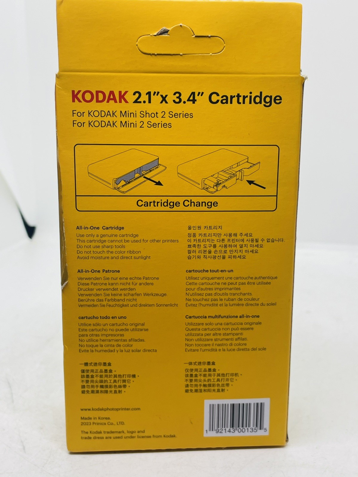 Kodak Cartridge 2.1 X 3.4 30 Sheets For Kodak Mini Shot 2 Series New