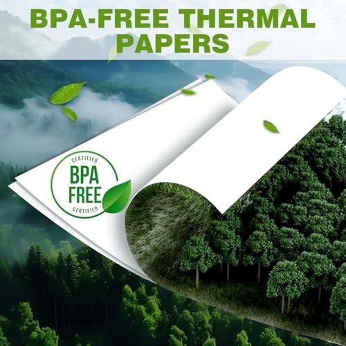 500 Sheets Thermal Printer Paper 8.5×11″ BPA-Free, US Letter Size, Compatible wi