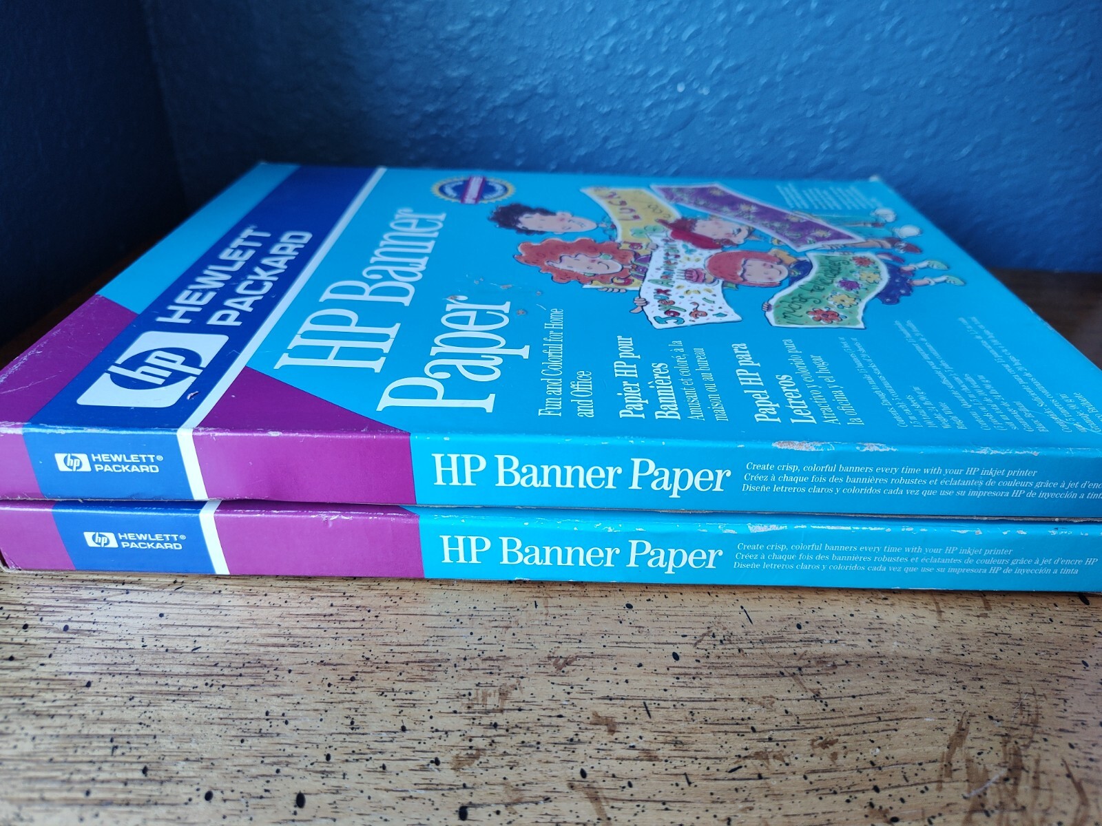 NEW Lot of 2 HP Banner Paper for Inkjet Printers Makes 5 ft Banners 24 lb C1820A
