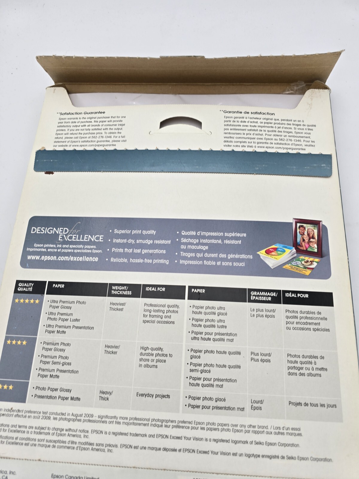 Epson Premium Presentation Paper Matte 50 pgs. works w/ALL ink jet printers NEW