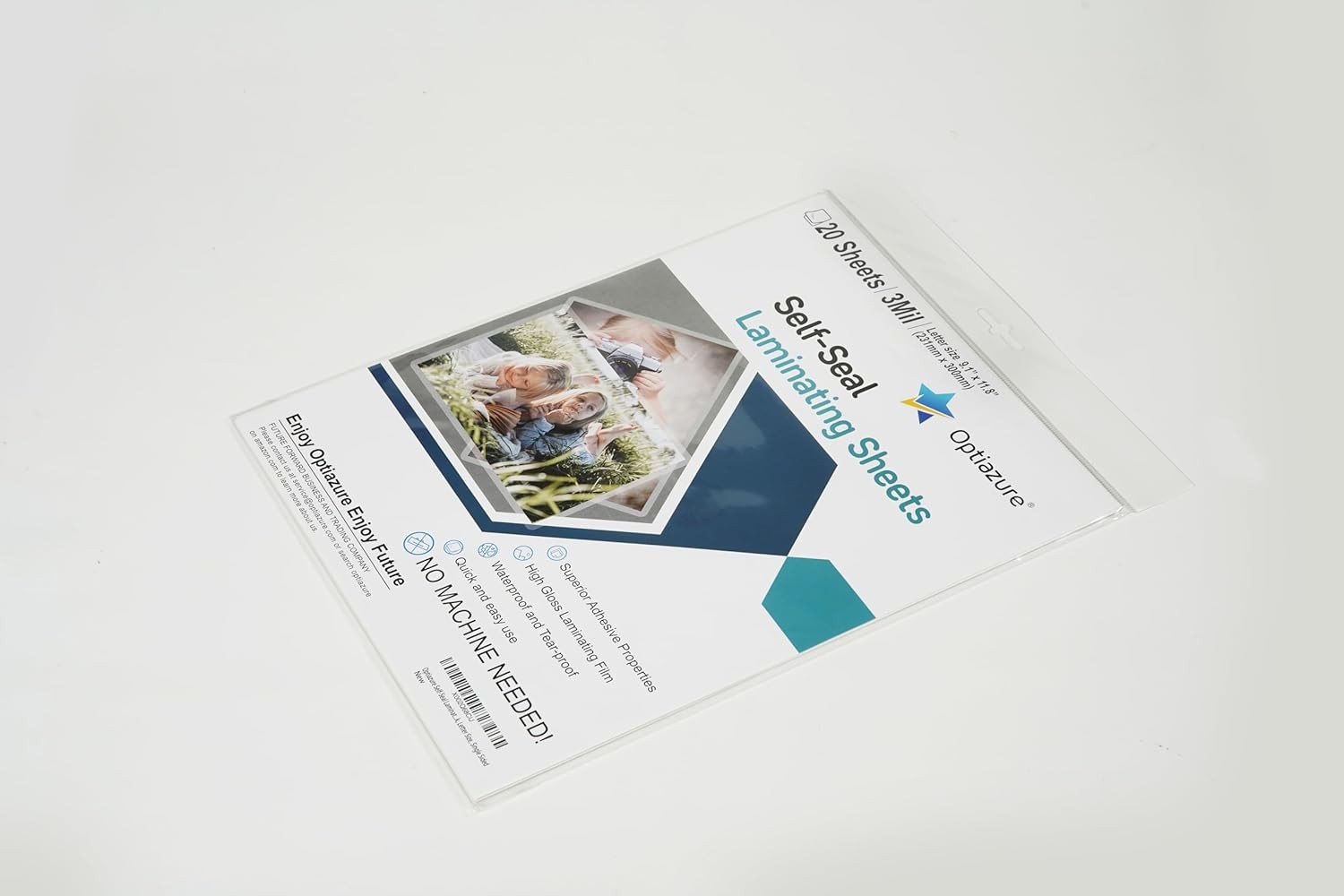 Self-Seal Laminating Sheets 9.1″x11.8″ Inches, 3mil 20Pack, Letter Size, Single