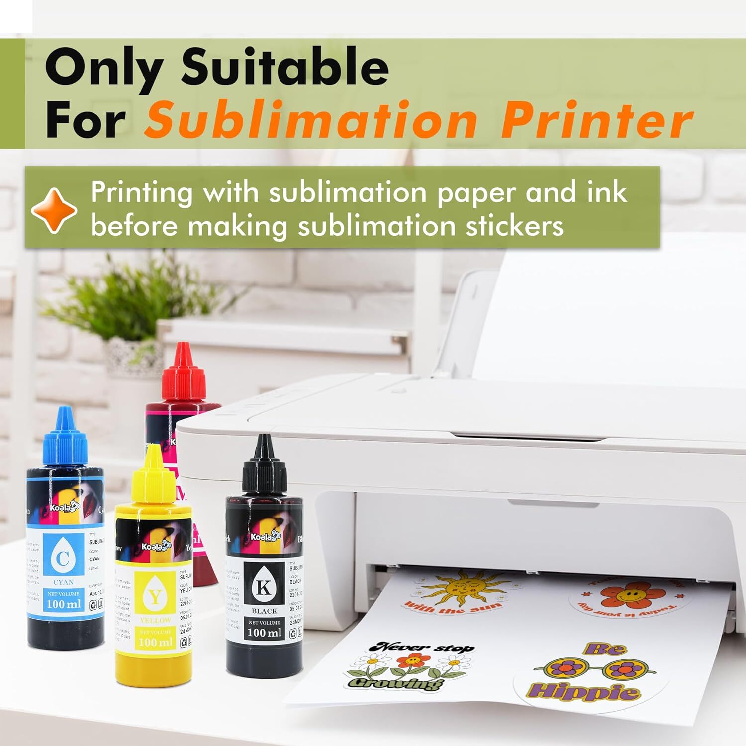Lot 10-50 Koala Glossy White Sublimation Sticker Paper Waterproof Vinyl 8.5×11