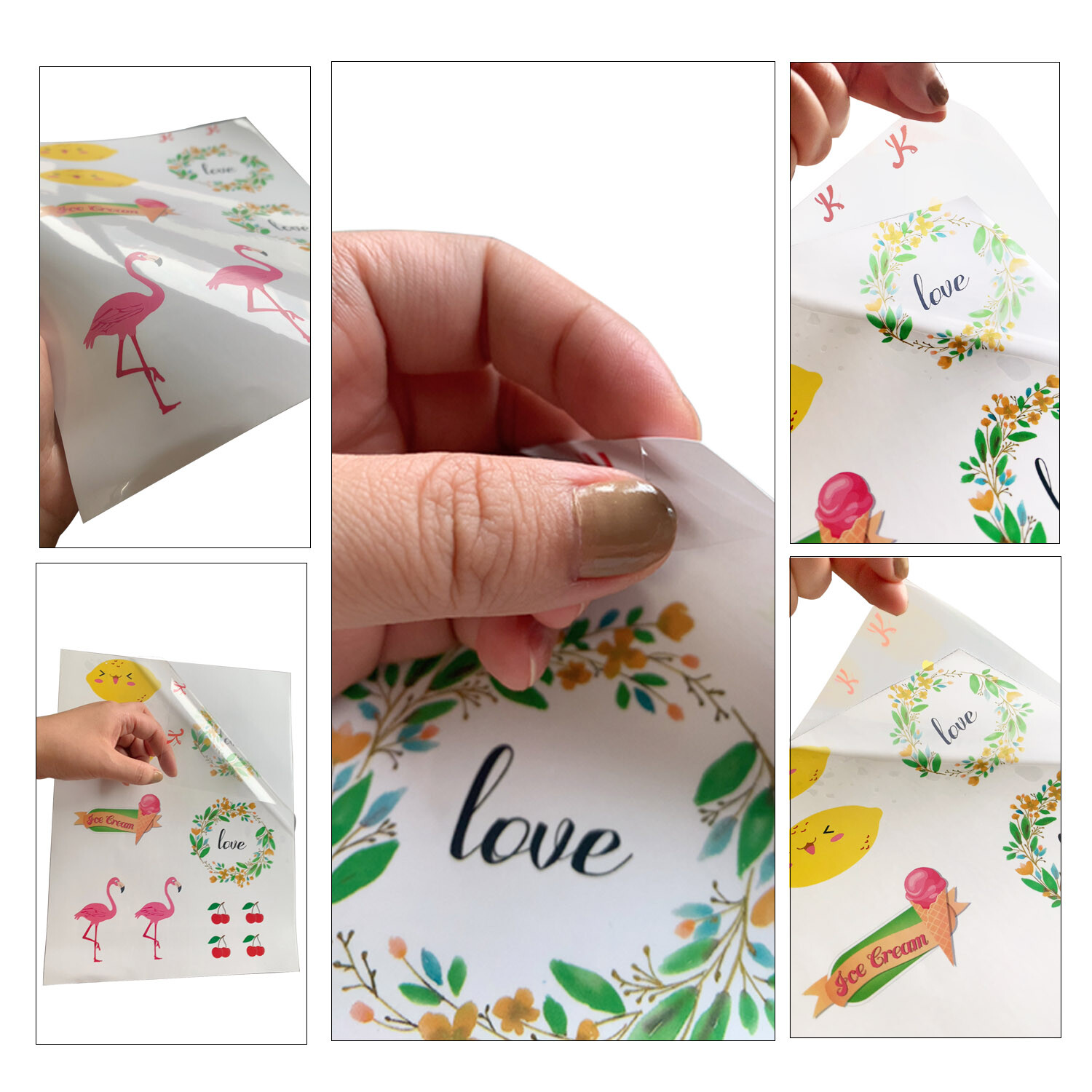 20 Koala Clear Sticker Paper for LASER Printable Vinyl Waterproof Transparent