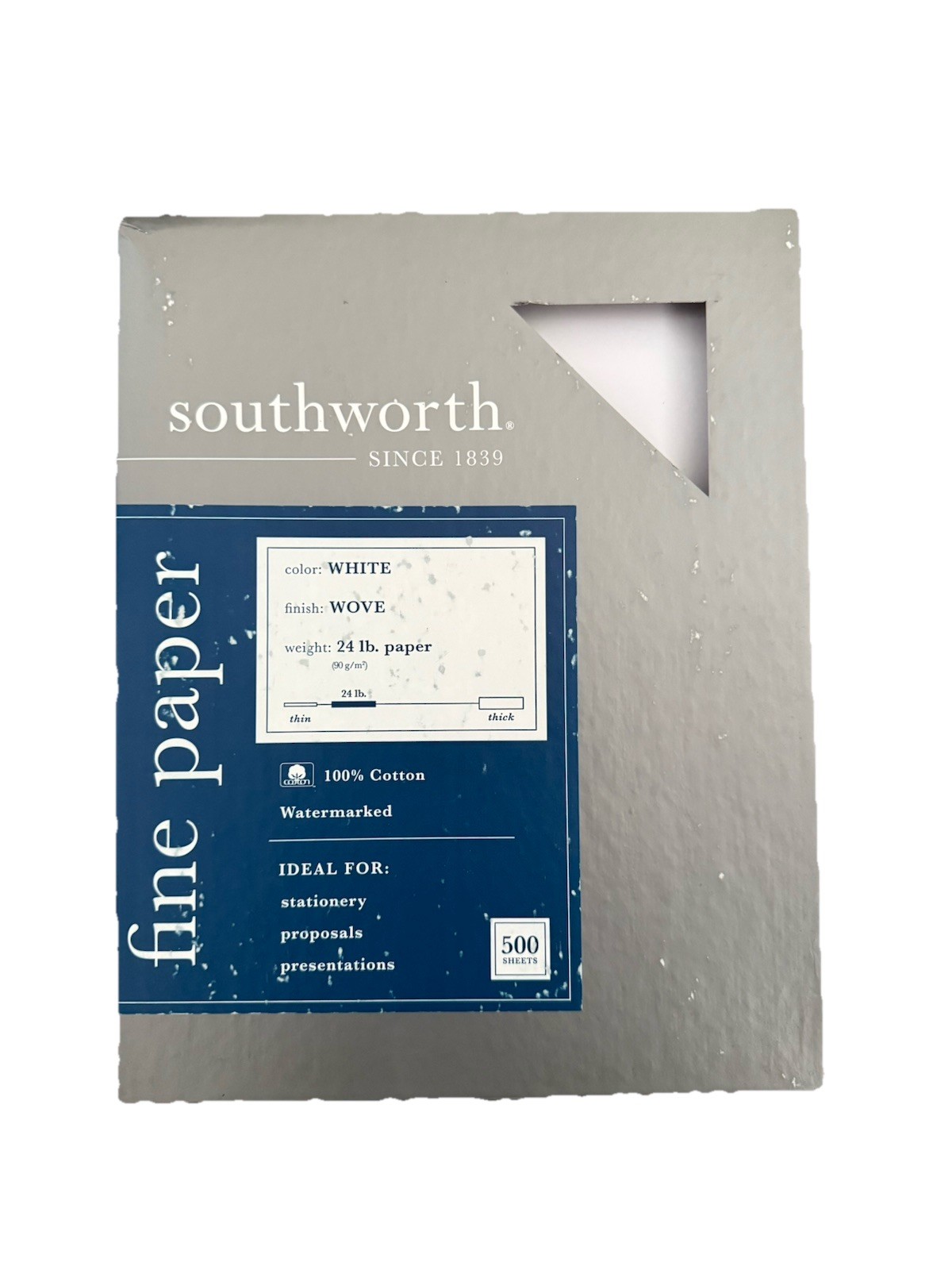 Southworth Fine Paper Standard White Wove 24 lb 500 Sheets