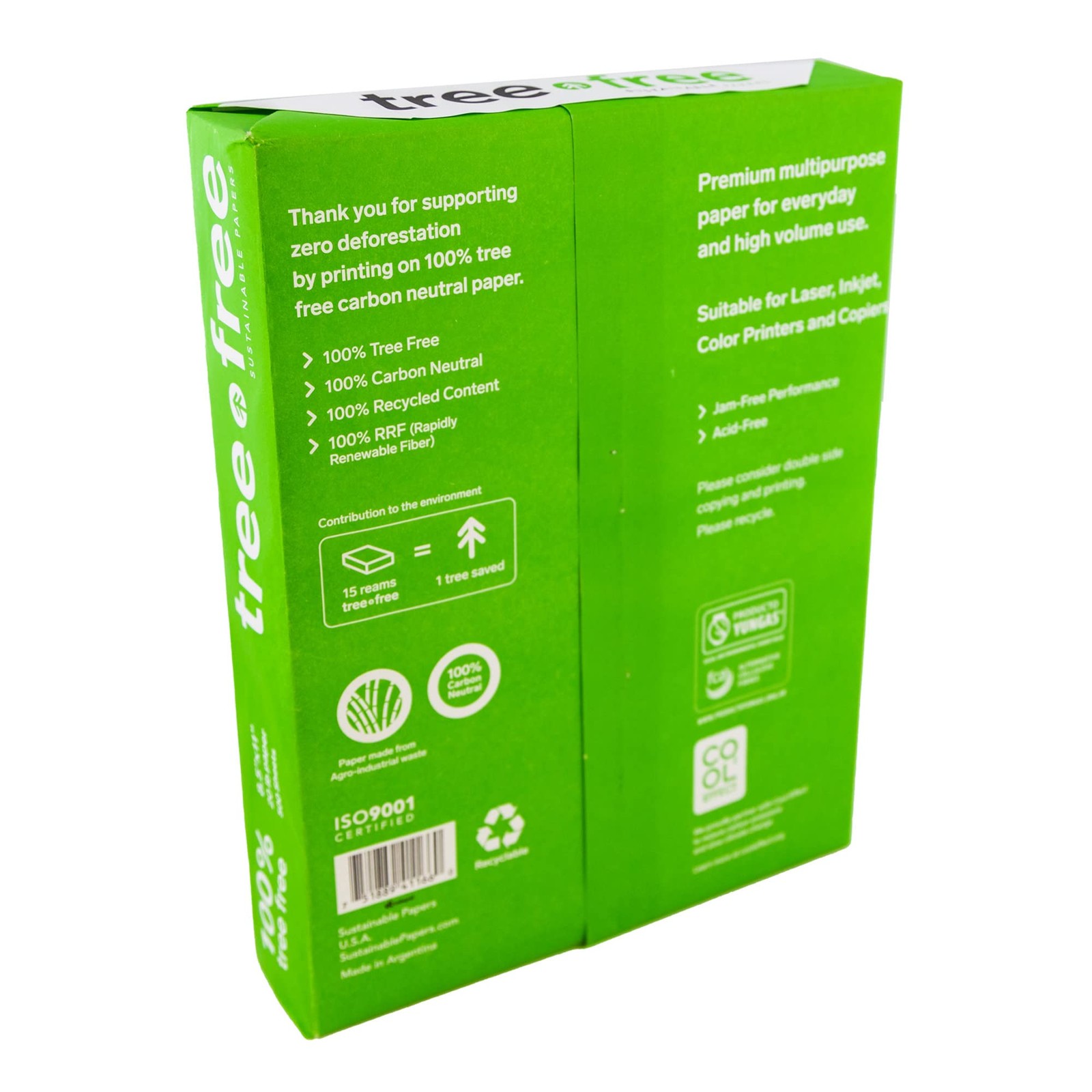 White Copy Paper 8.5 X 11 20lb Jam Free 500 Sheets Printer Copier
