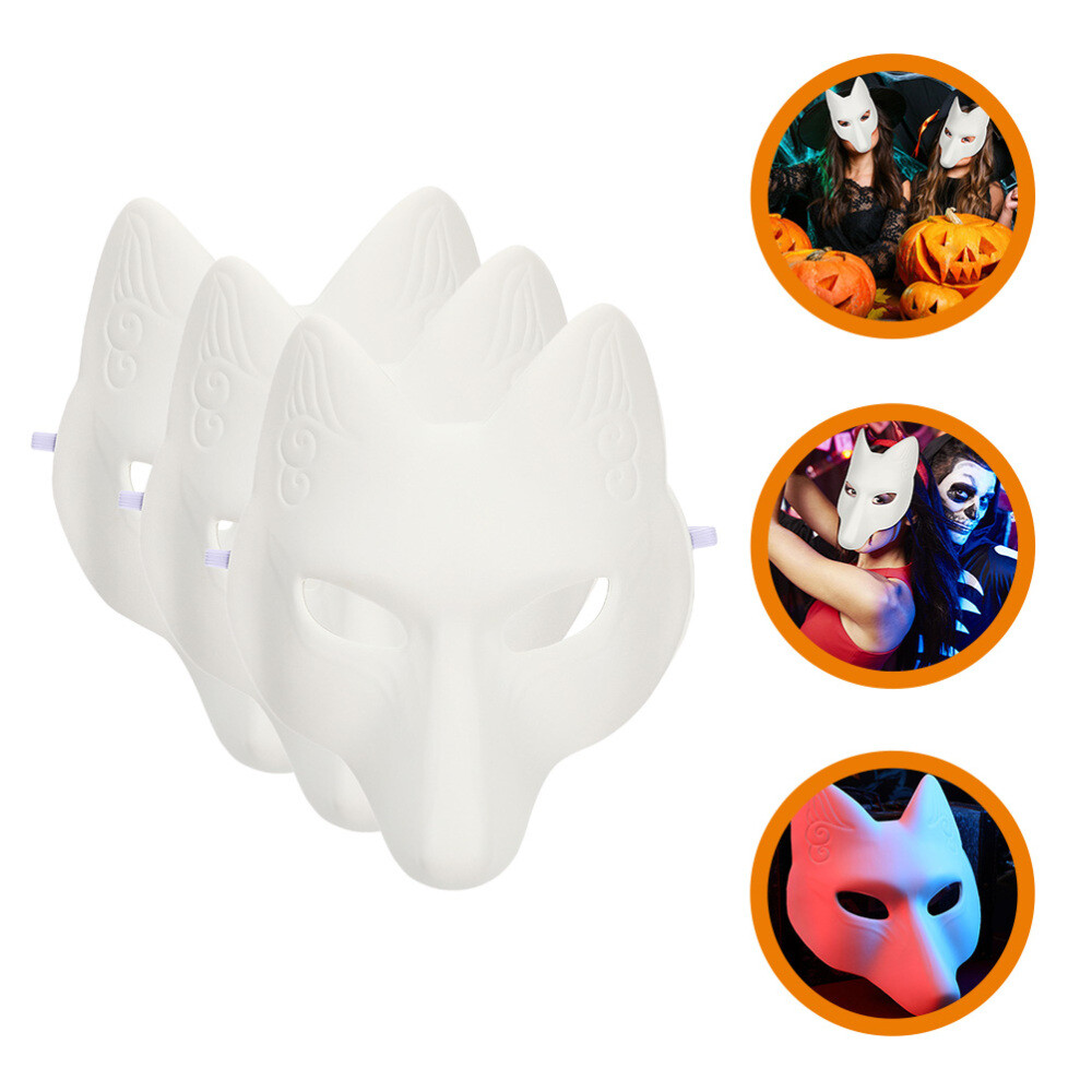 3 Pcs Fox Mask Costume Halloween Cosplay Masquerade Decorate Diy Masks
