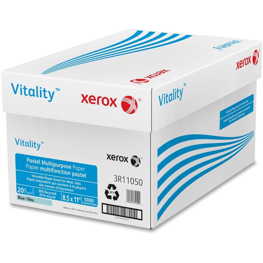 Xerox Multipurpose Pastel Paper – 8.5″ X 11″ – 20lb – Blue (3R11050)