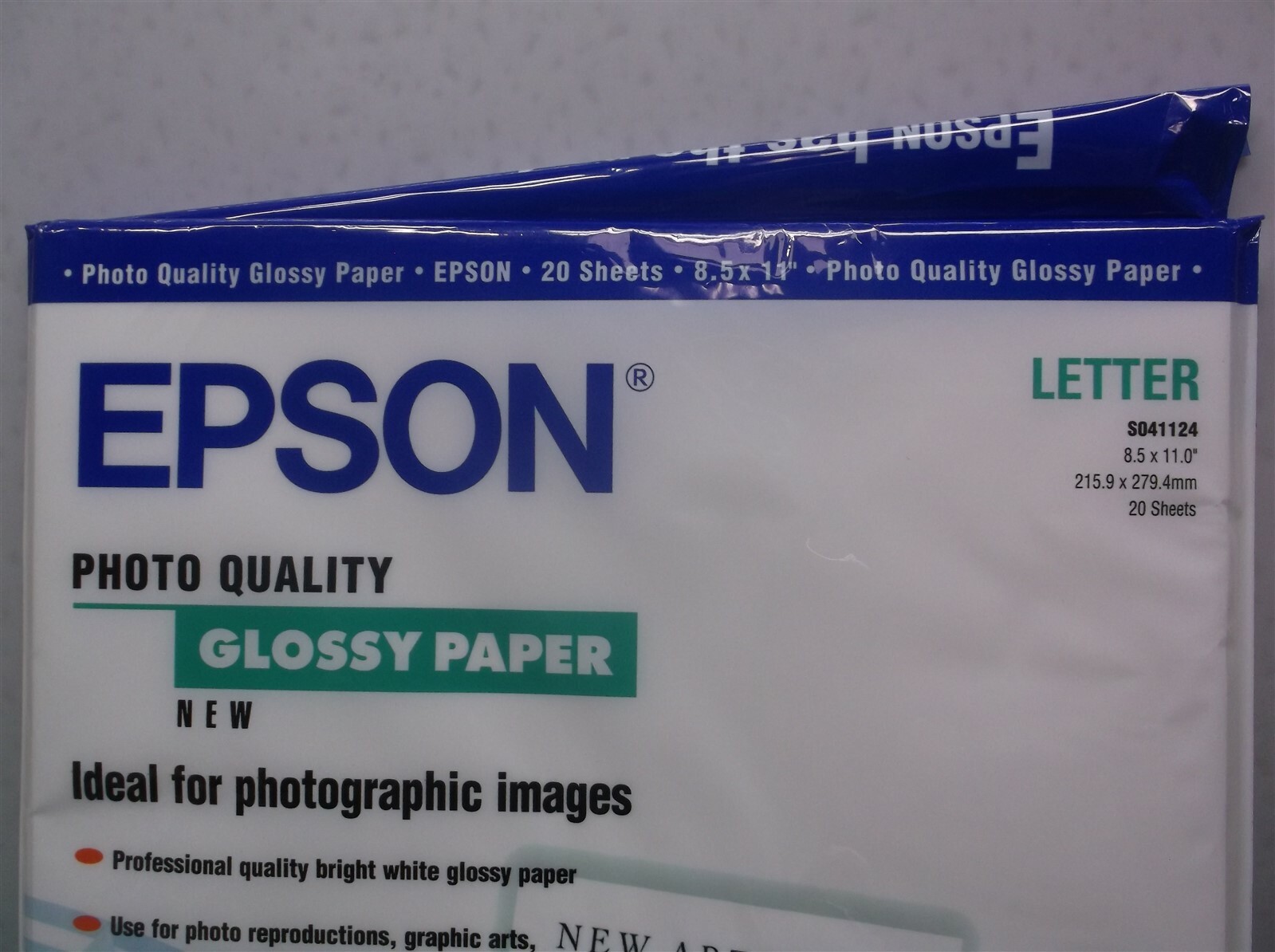20+ sheets Epson photo quality glossy paper