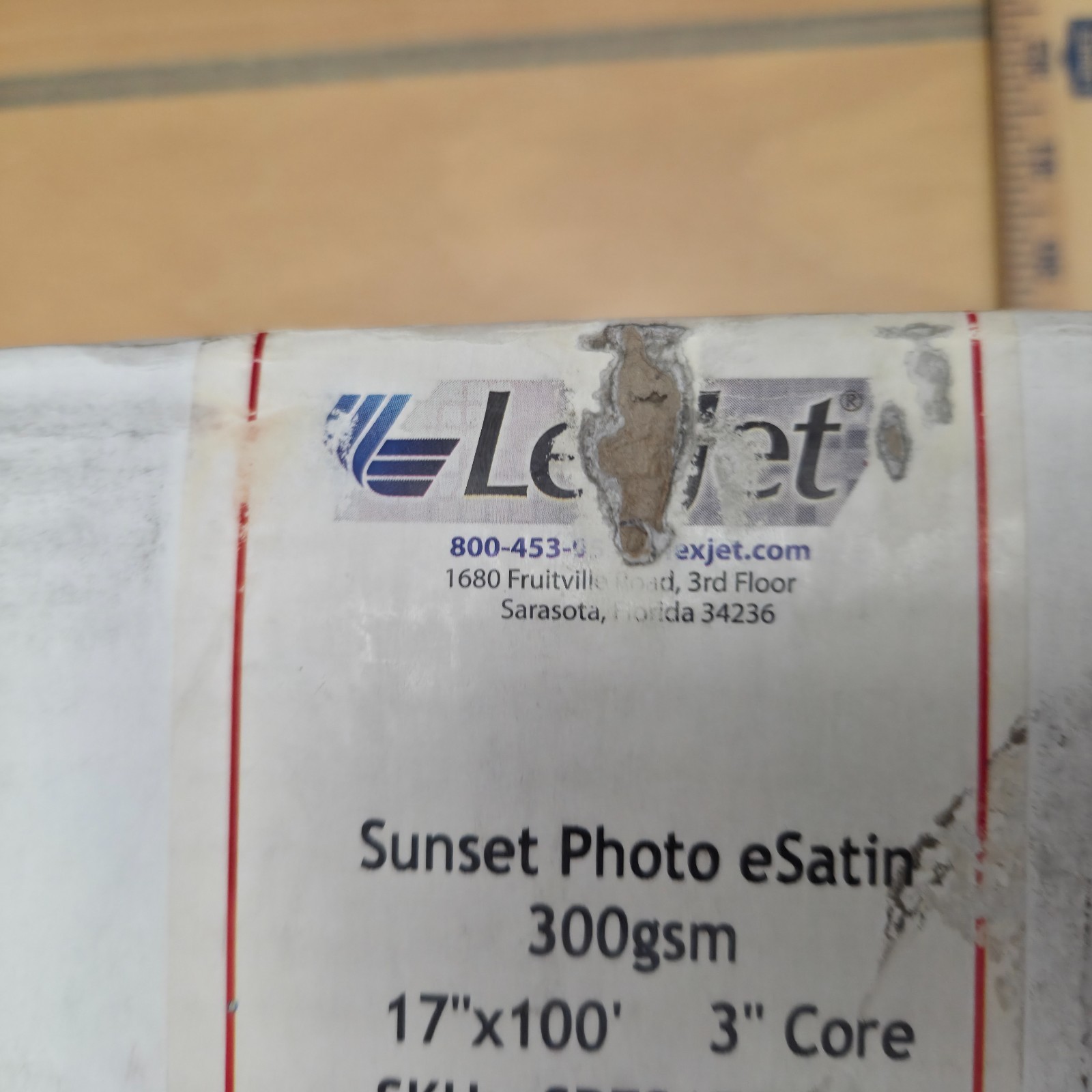Roll LexJet Sunset Photo eSatin 300 gsm, 17″ x 100′ SKU SPES1700