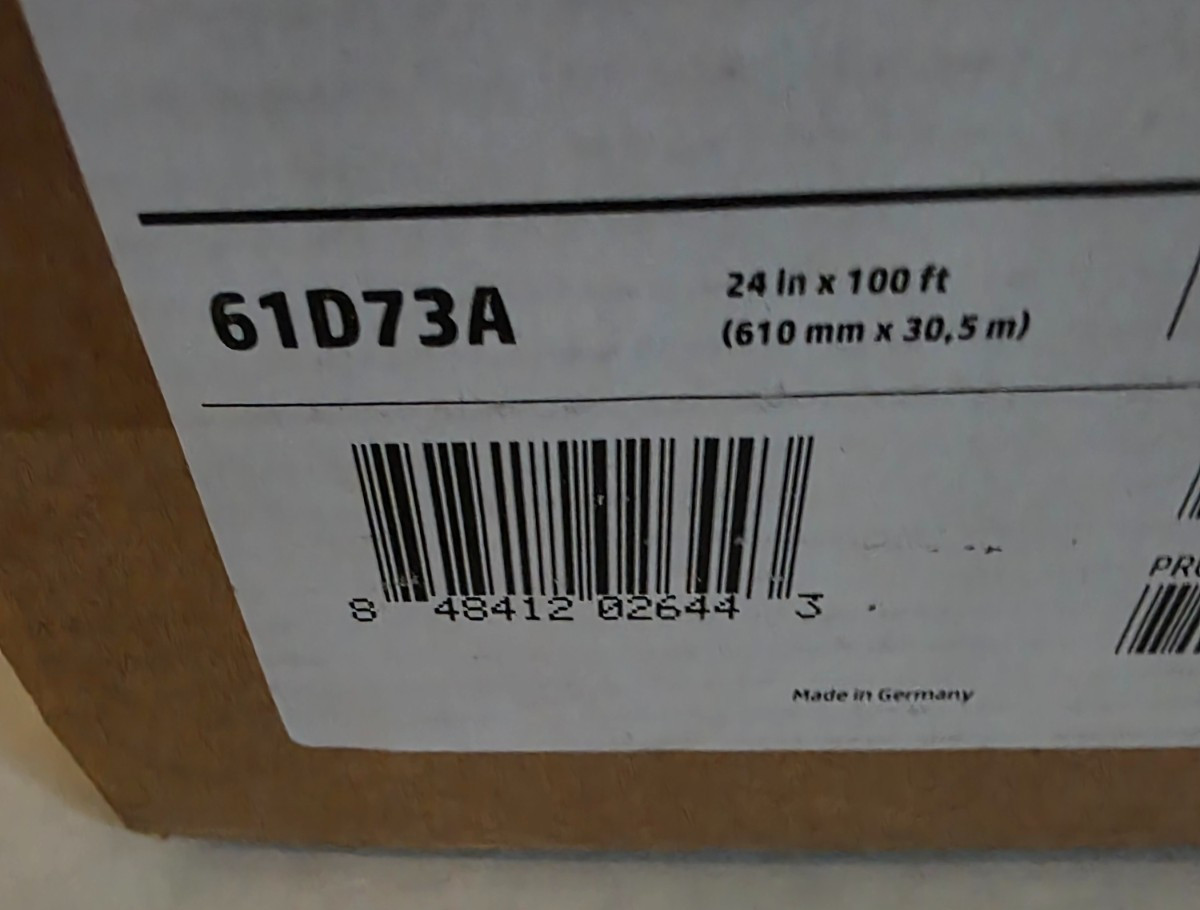 HP Universal Inkjet Heavyweight Coated Paper 24 in × 100 ft roll Same as Q1412B