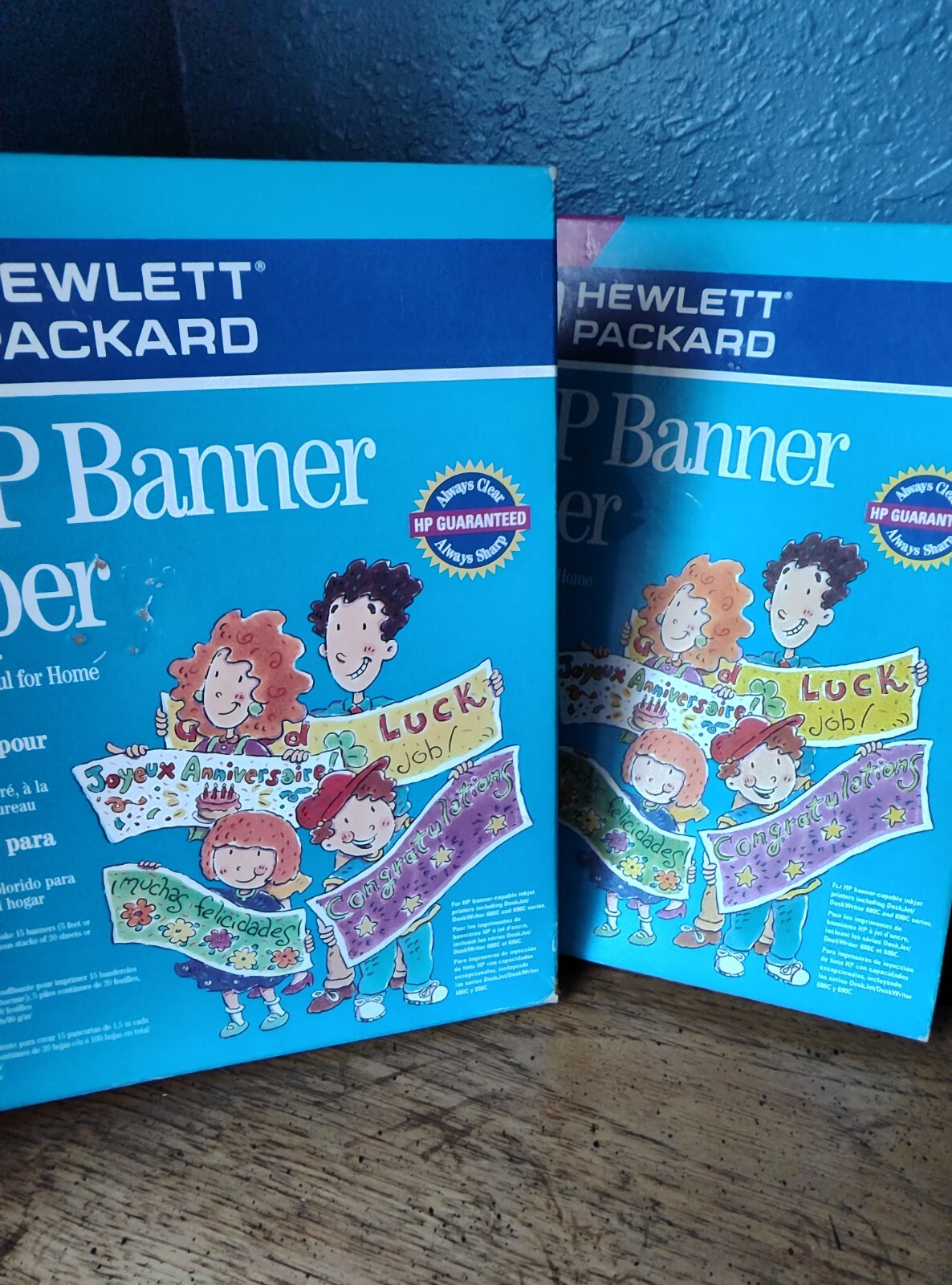 NEW Lot of 2 HP Banner Paper for Inkjet Printers Makes 5 ft Banners 24 lb C1820A