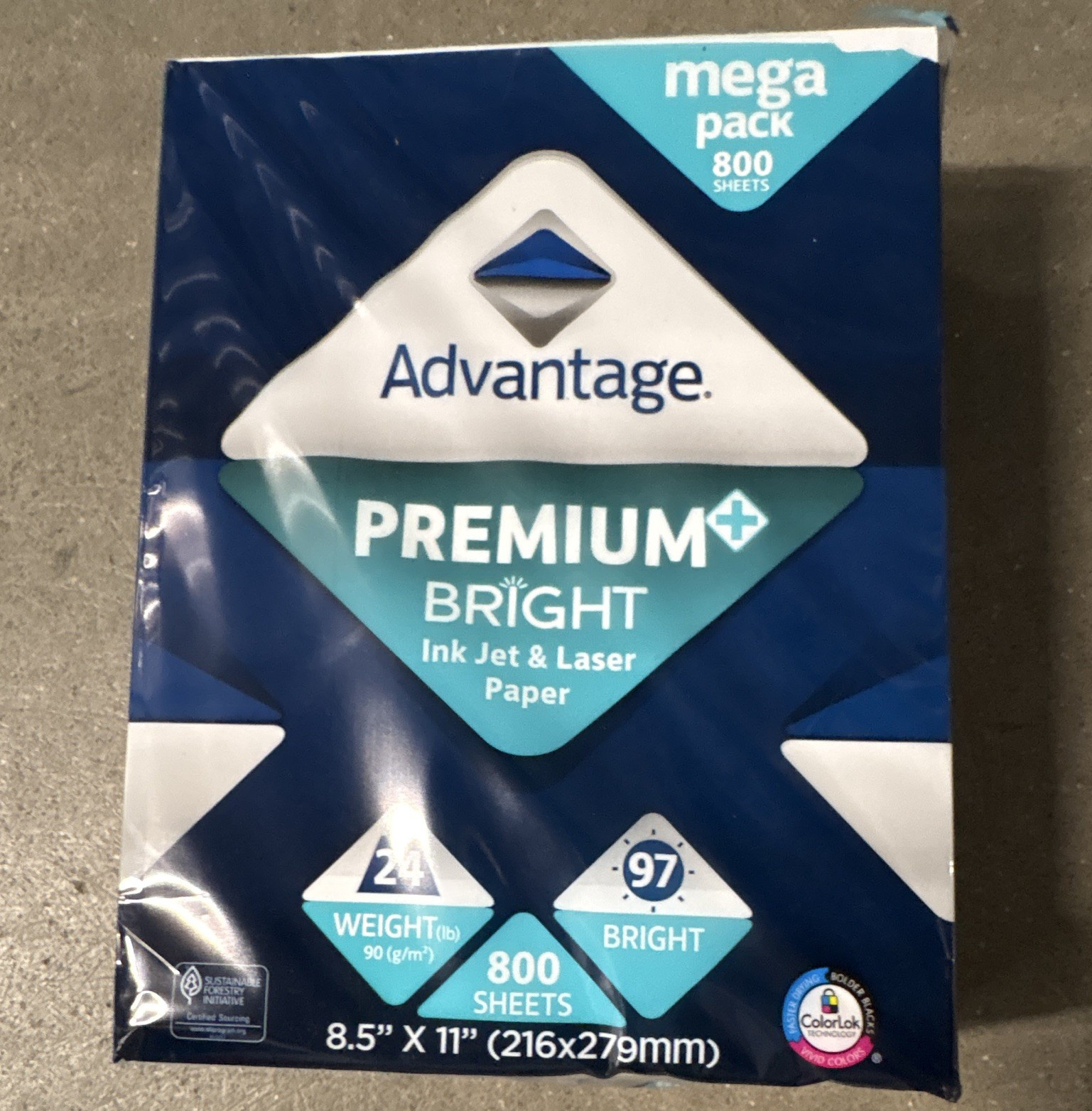 Advantage Printer Paper Letter 8.5×11 90 gsm for Inkjet & Laser