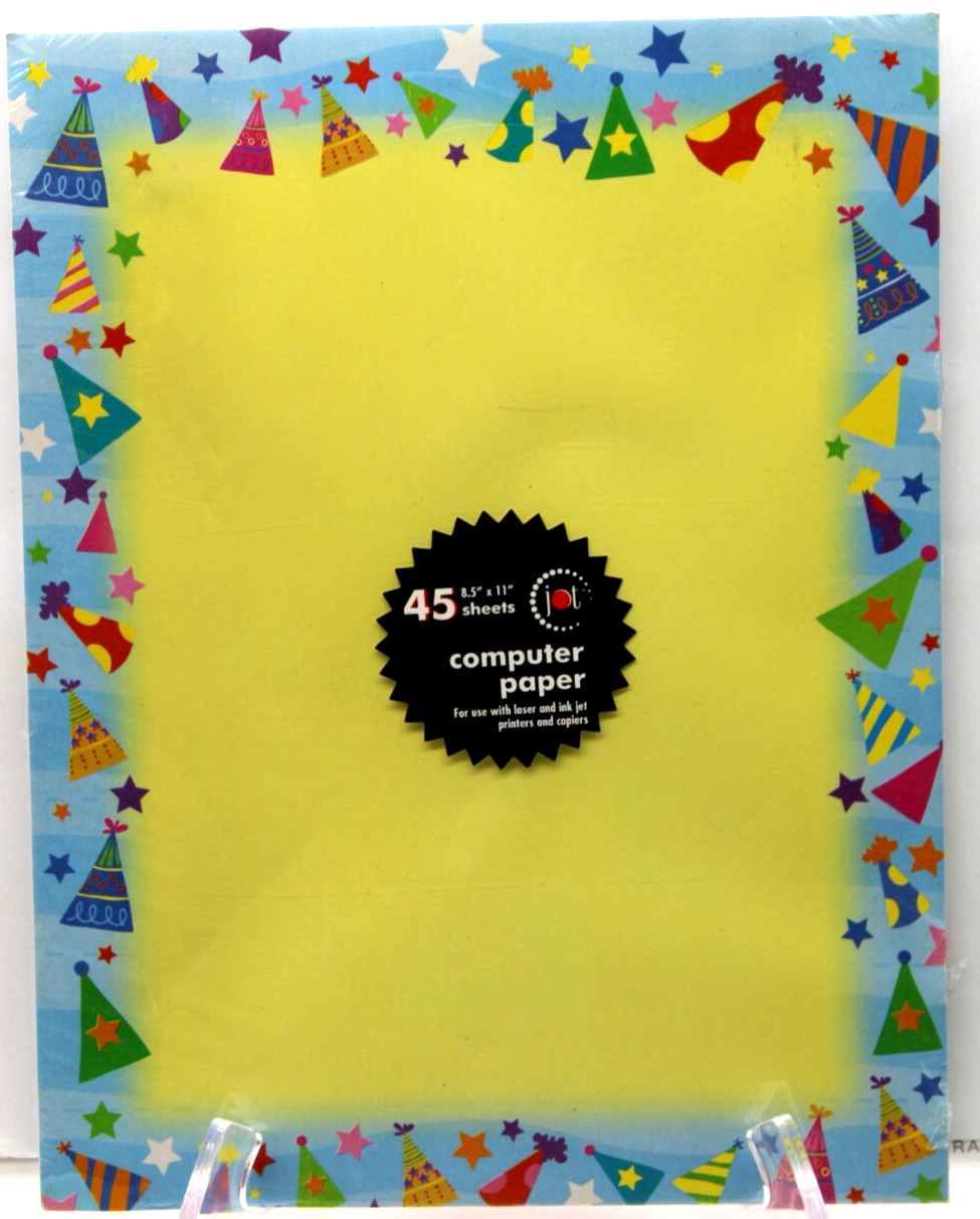 Border Computer Paper Decorative 3 pks 45-50 Sheets Ea Celebration Leaves Rustic