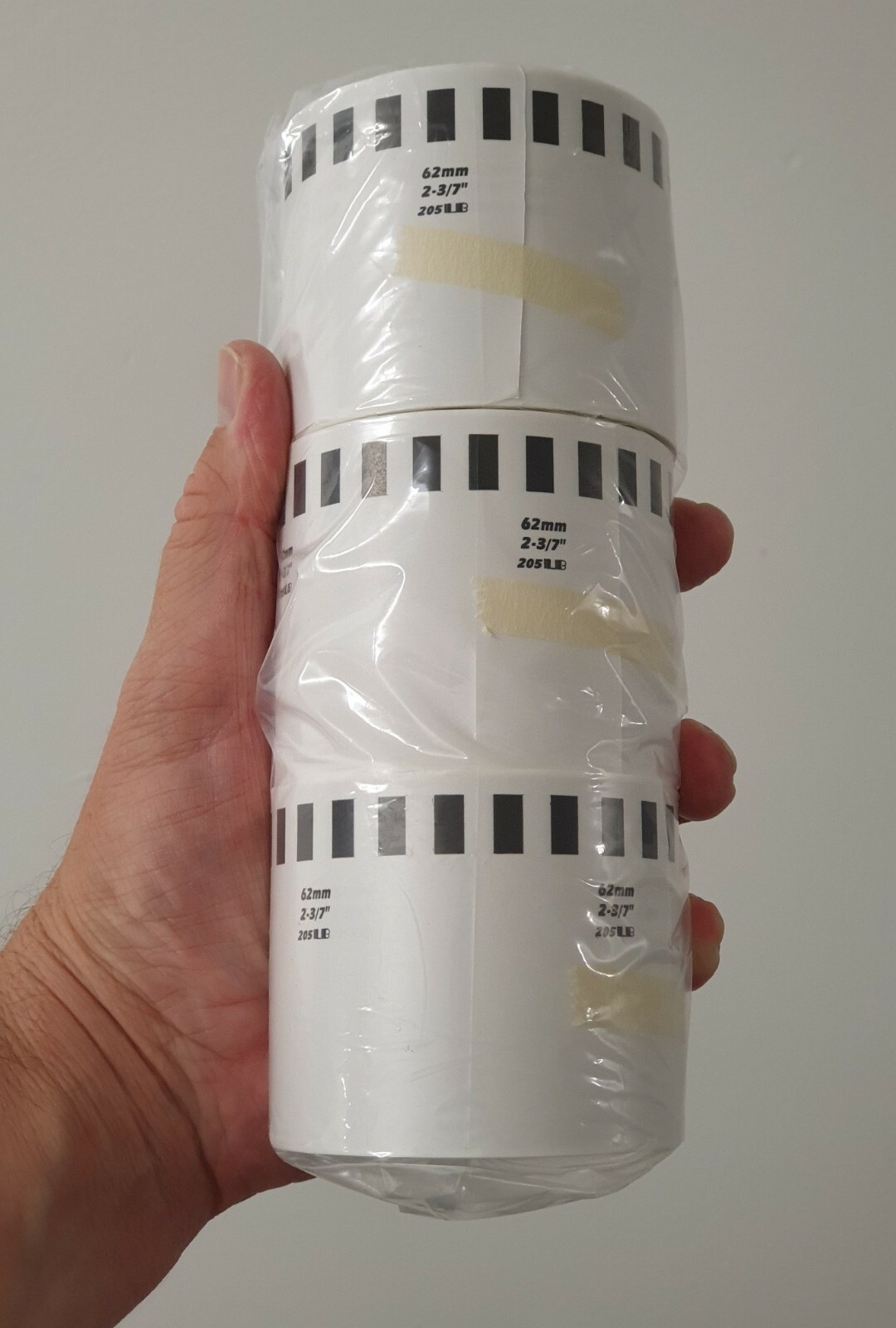 🔶️AFTERMARKET 3 REFILL ROLLS DK22205 CONTINUOUS LABELS 62mmx30.48m FOR BROTHER