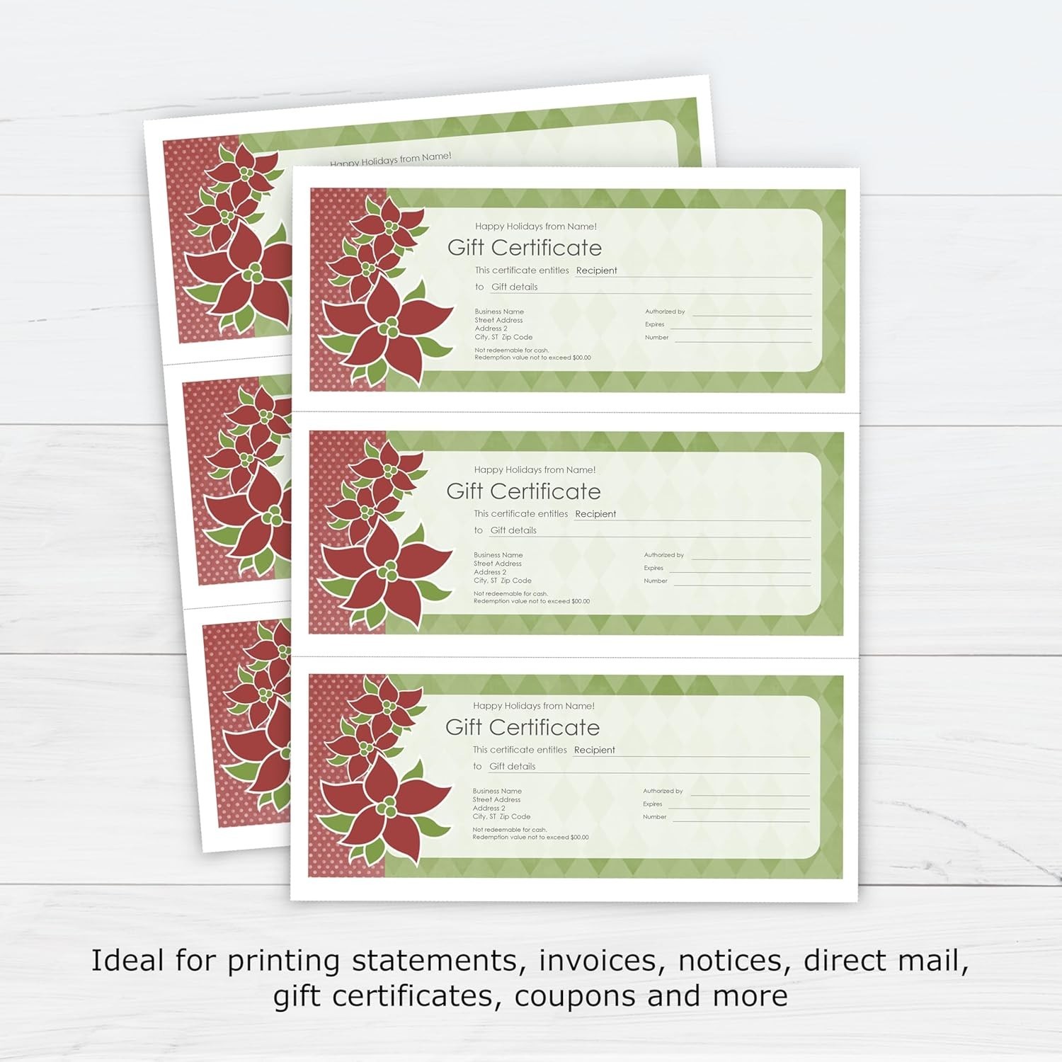 500 Sheets of 3-Part Perforated Paper – Ideal for W-2 & 1099 Forms