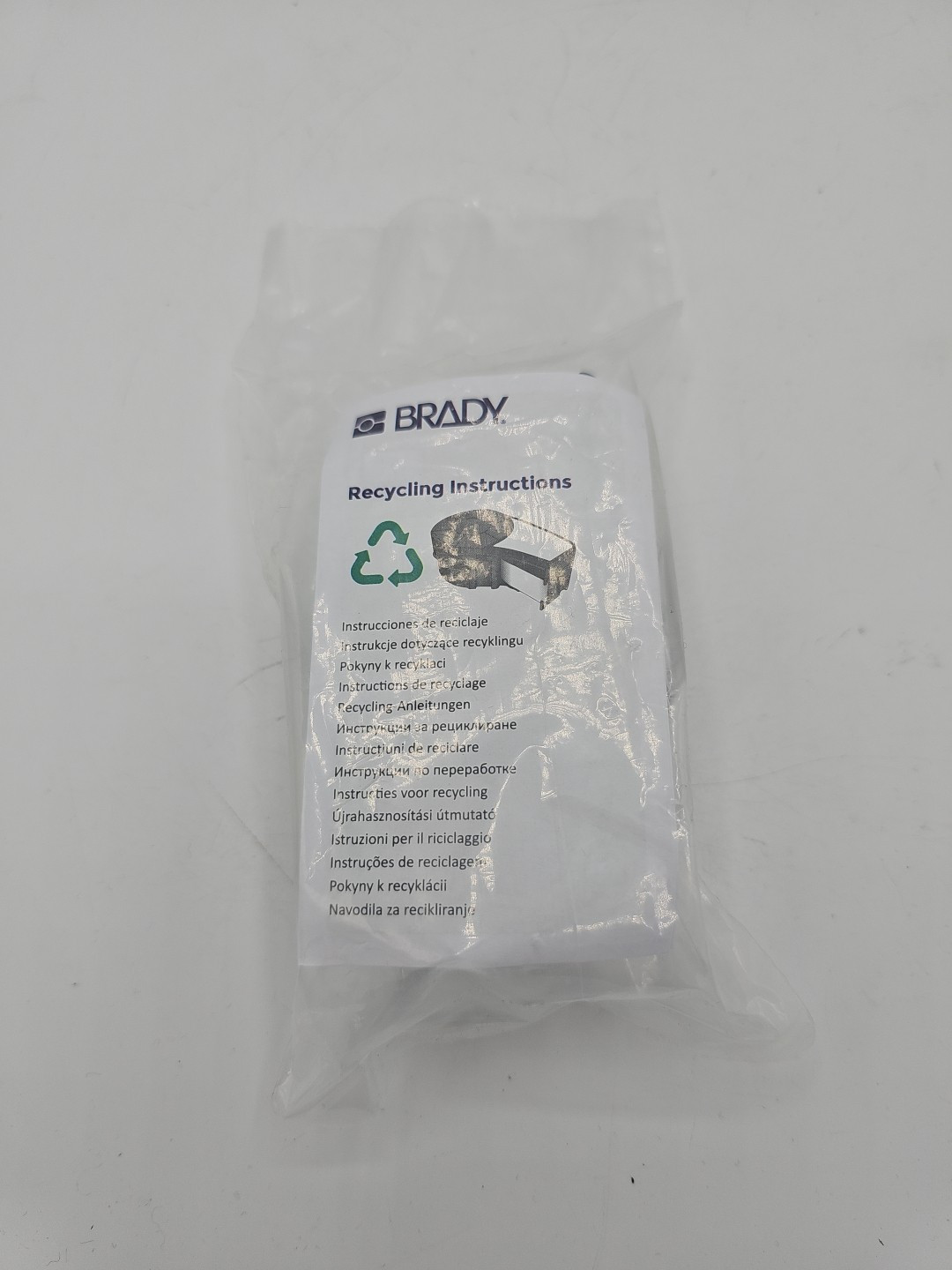 Brady M21-375-595-WT Black on White Vinyl 3/8″ x 9.53mm 30800471