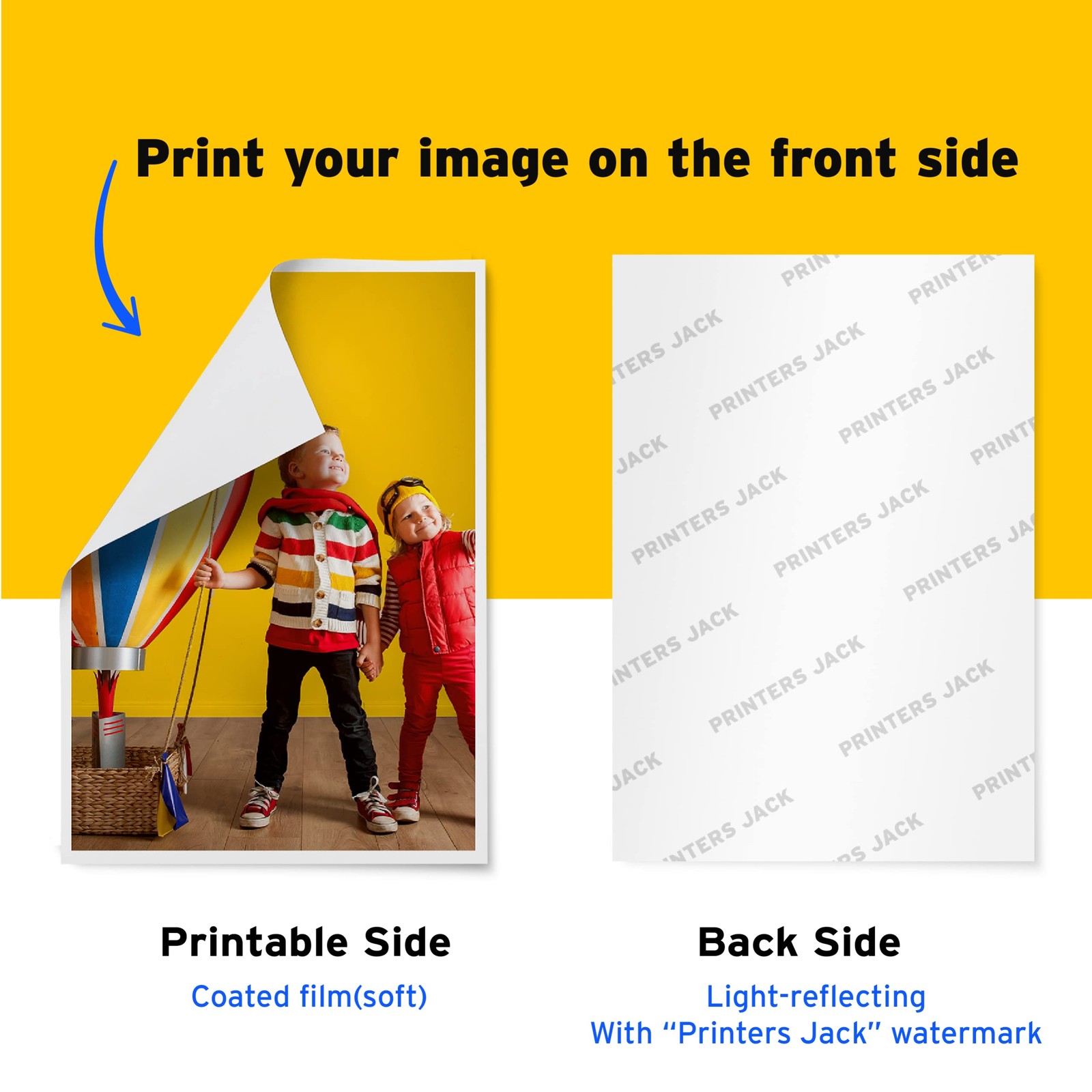 20 Sheets 8.5 x 11 inches Waterslide Decal Paper, Printers Jack Water Slide D…