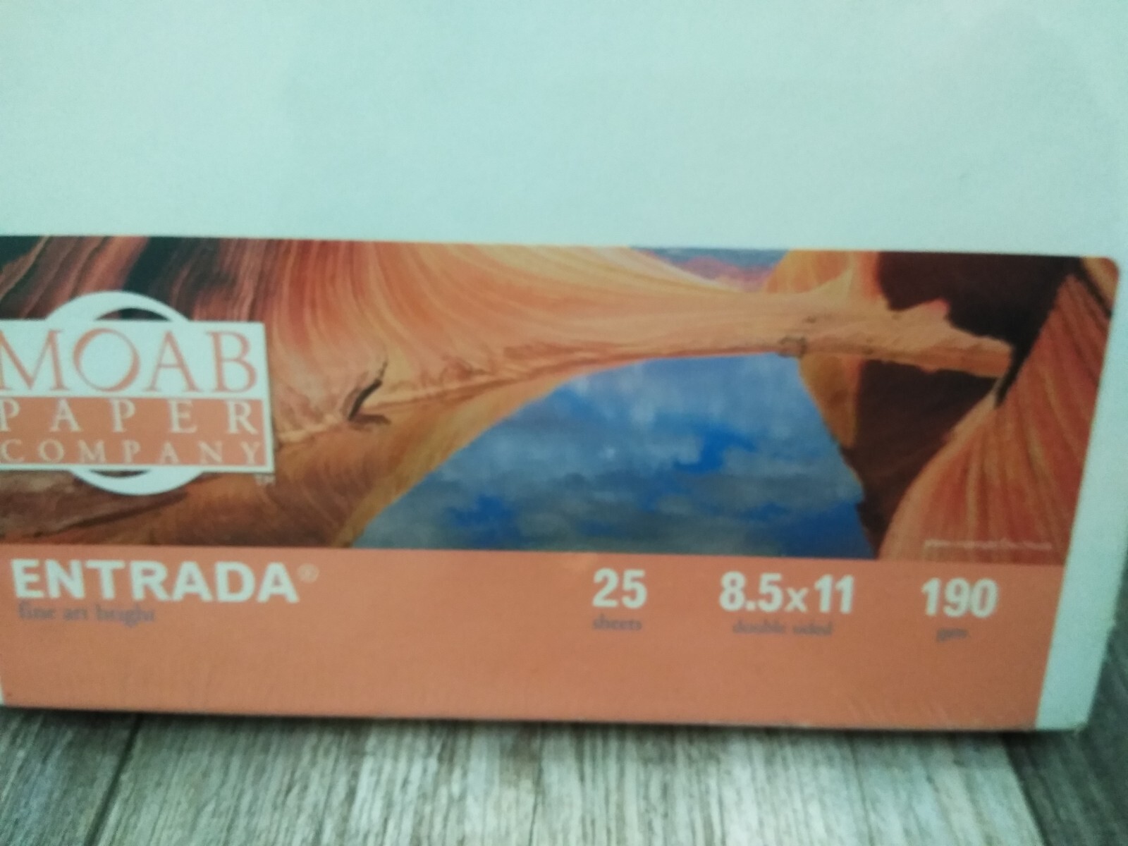 Moab Entrada Fine Art 2-Side bright Inkjet Paper, 8.5×11″, 25 Sheets (USA)
