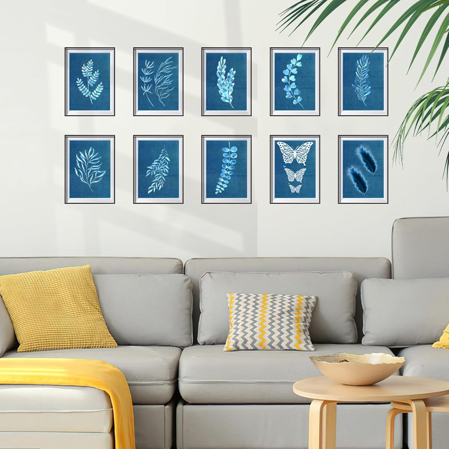 80 Pcs Cyanotype Paper, High Sensitivity Sun Print Paper Kit with 2 Sleeves and
