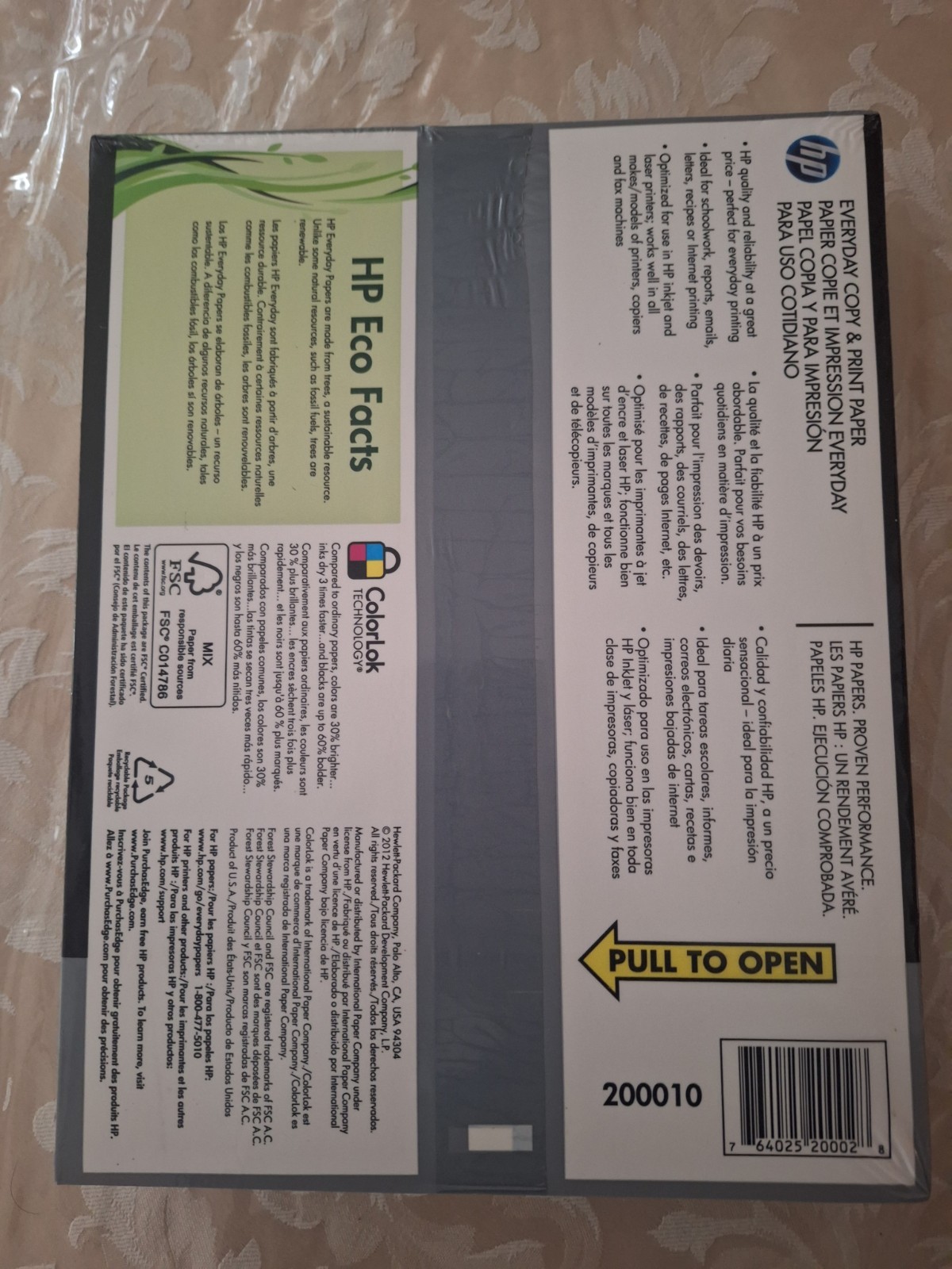 HP Printer Paper | 8.5 x 11 Paper | Copy &Print 20 lb | 1 Ream Case – 400 Sheets