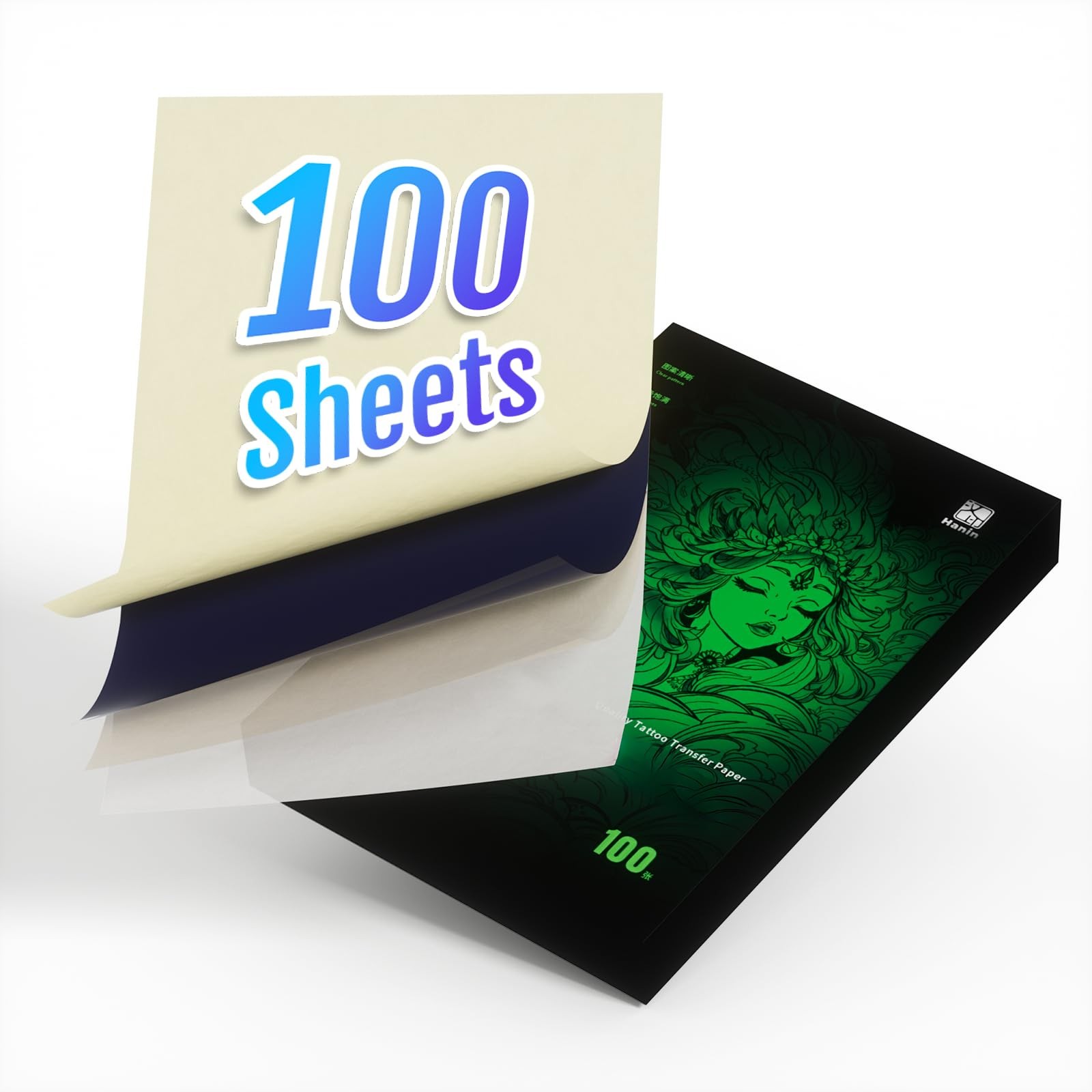 Tattoo Transfer Paper, 100 Sheets Tattoo Stencils Transfer Paper for Tattoo Un…