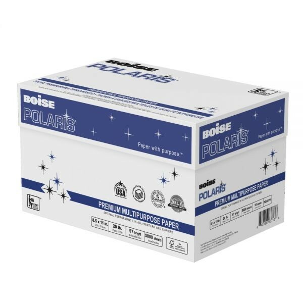Boise Polaris Premium Multipurpose Paper Case 8.5 X 11, 5000 Sheets (10 reams)