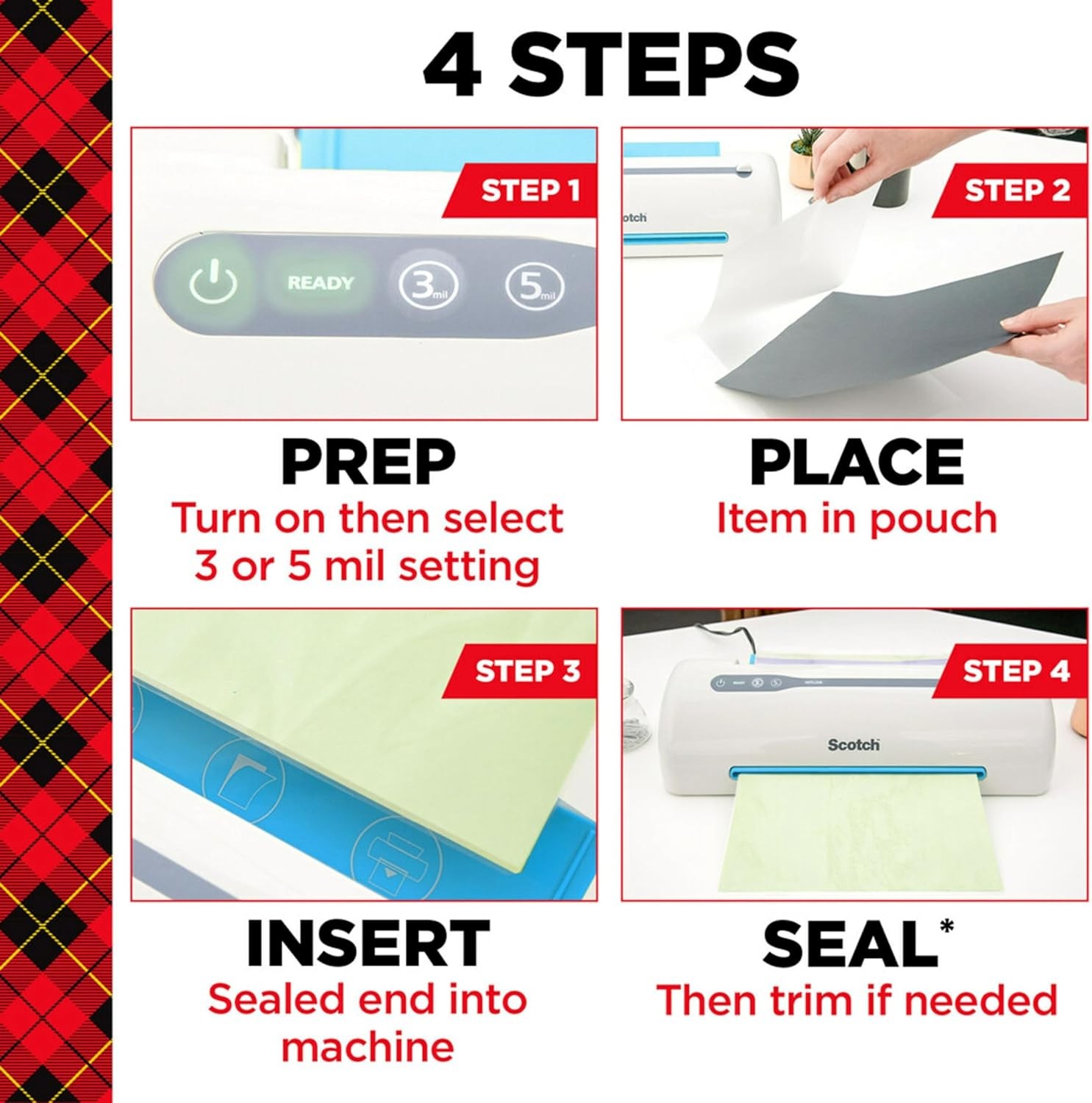 Thermal Laminating Pouches, Letter Size Laminating Sheets 8.9 x 11.4-Inches, 3