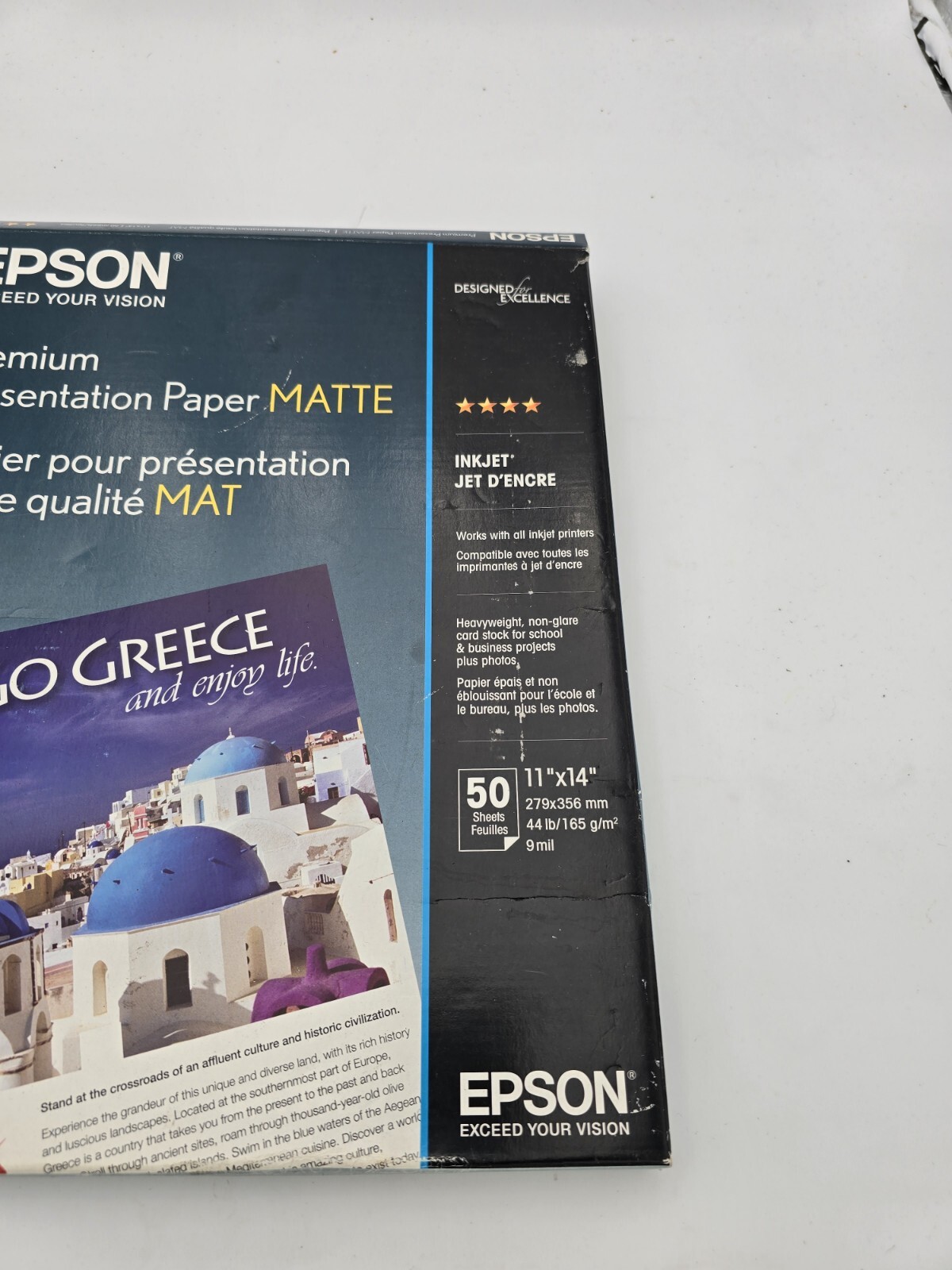 Epson Premium Presentation Paper Matte 50 pgs. works w/ALL ink jet printers NEW