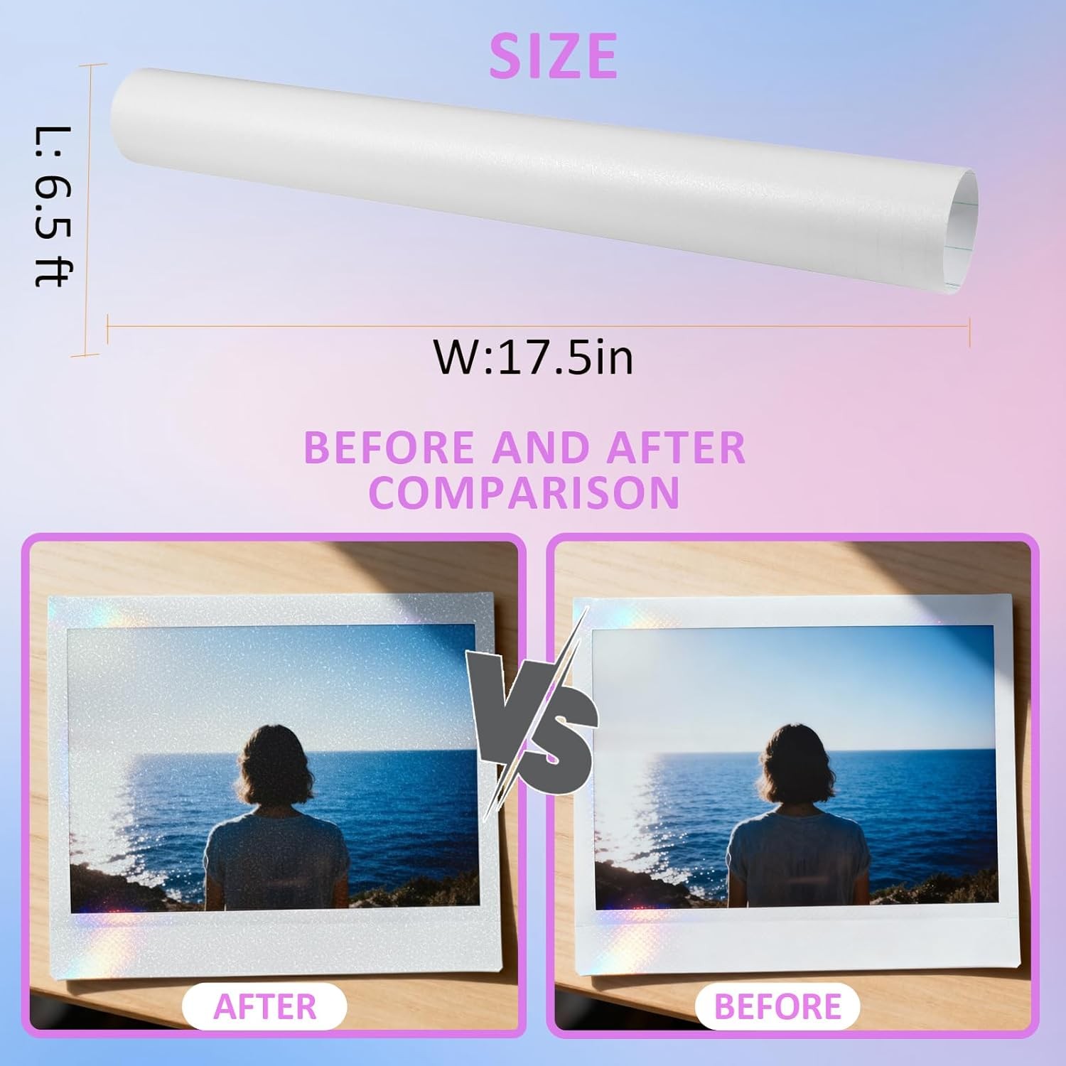 Self Laminating Sheets Matte Self Adhesive Laminating Film Roll Clear Contact