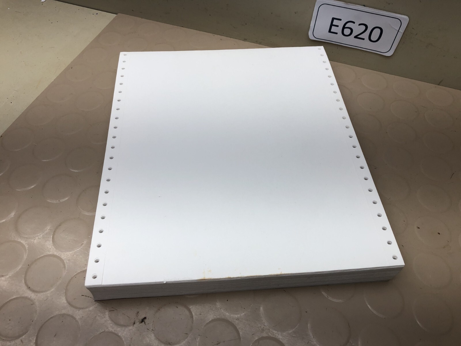 Vintage Continuous Tractor Feed Dot Matrix Printer Paper 9.5″ x 11″ 150+ sheets