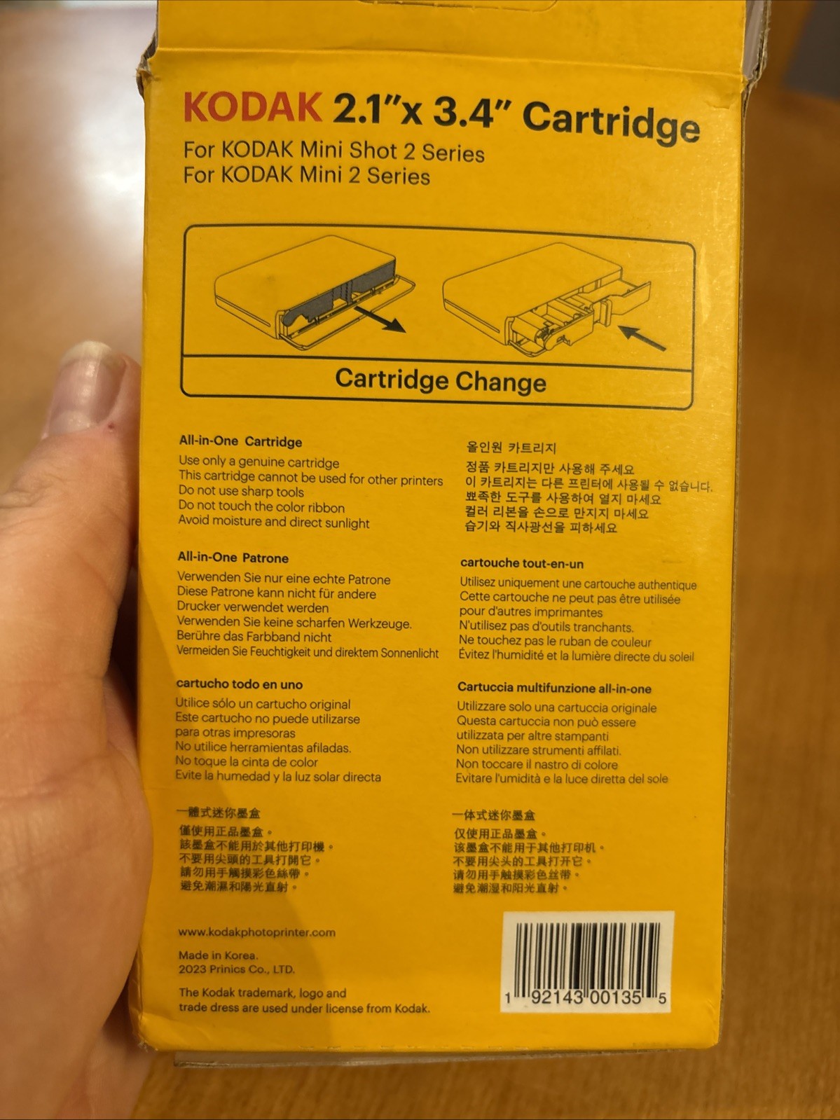 Kodak Cartridge 2.1 X 3.4 30 Sheets For Kodak Mini Shot 2 Series Open Box