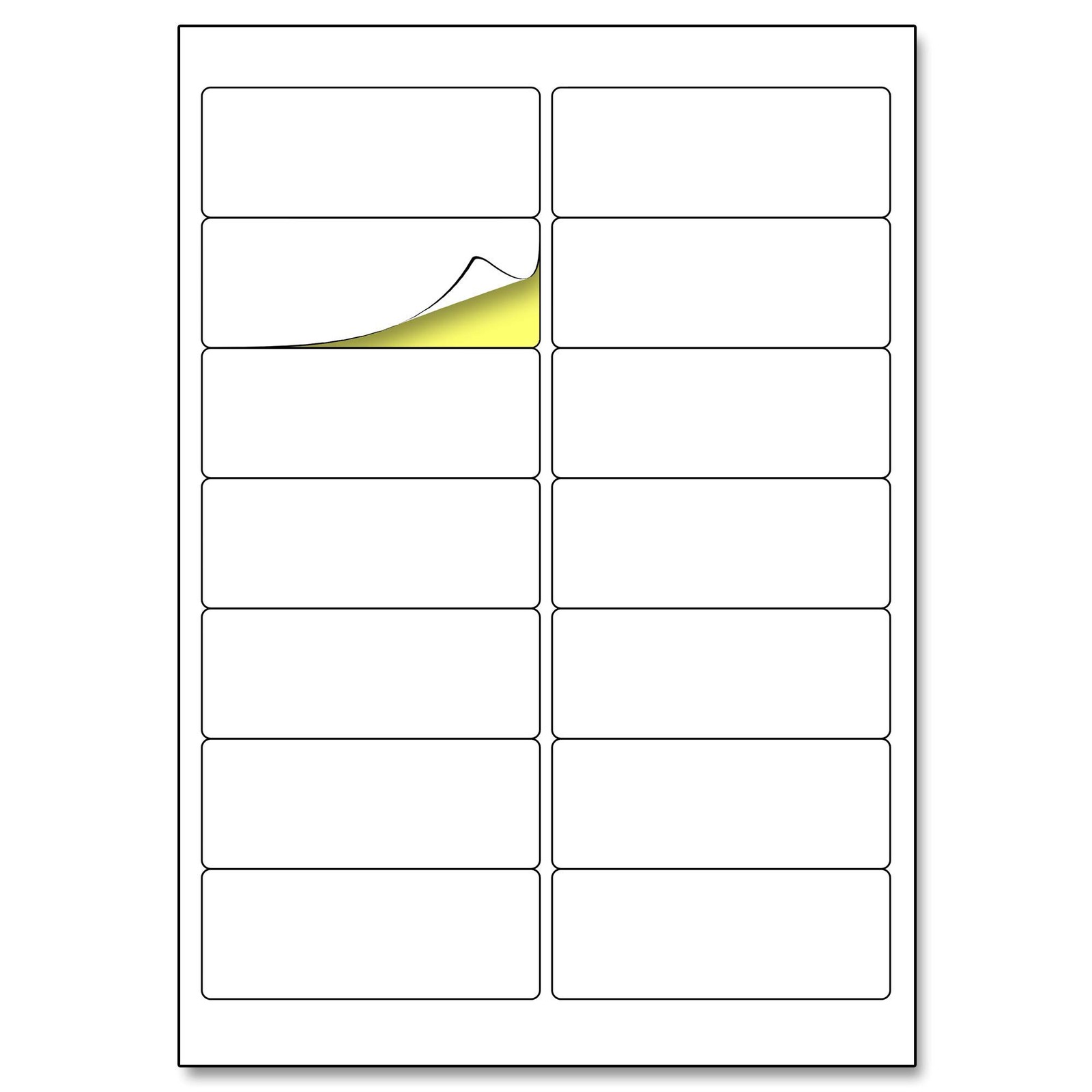 99.1 x 38.1mm, 25 Sheets, A4 Sticker Labels Self Adhesive Matt Pack of 14 …