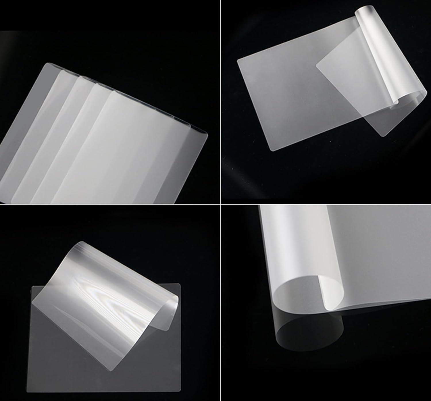 100 Pack 3 Mil Laminating Sheets, Clear Thermal Laminating Plastic Paper