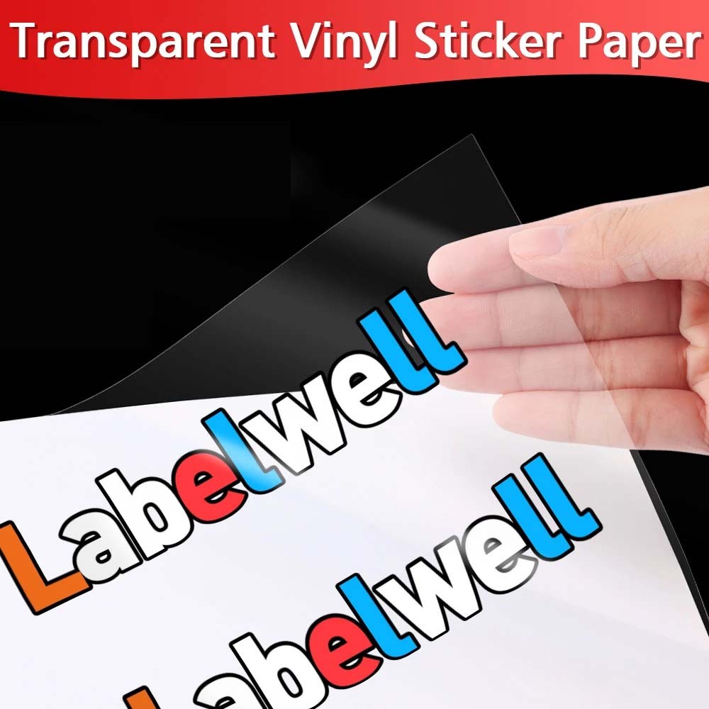 20-100 A4 Printable Vinyl Sticker Paper 8.5×11 Self Adhesive DIY Decal For Laser