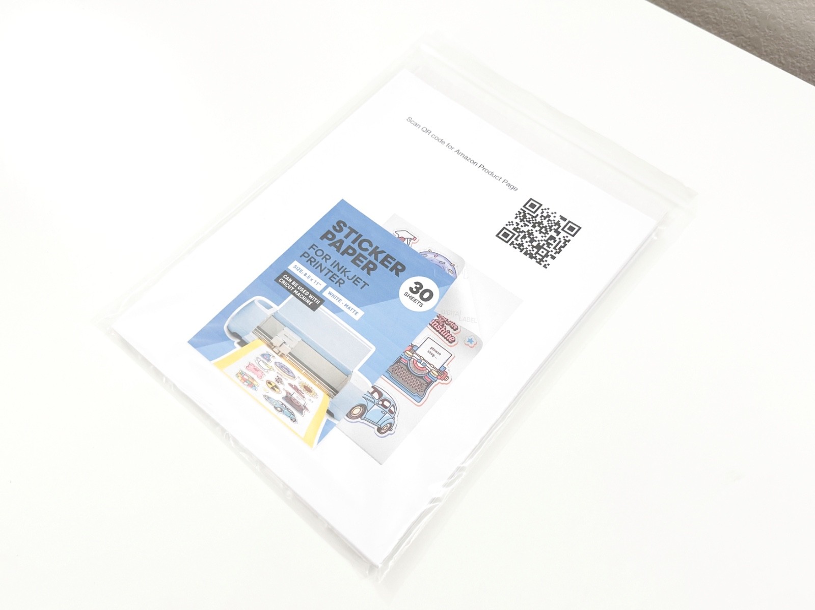 Sticker Printer Paper + Sparkling Cold Lamination Sampler Set 21 Sheets