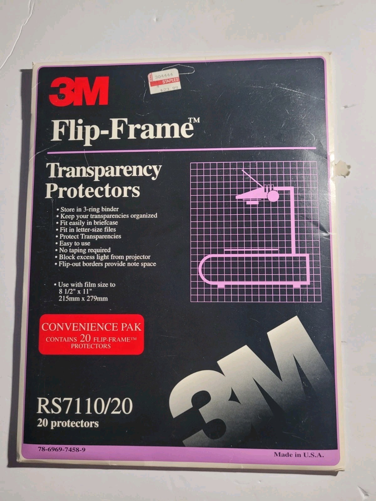 3M Transparency Lot (2) Film CG3300 for Laser Printers , Transparency Protectors
