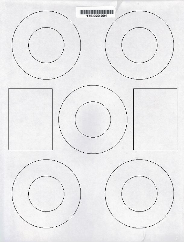 3-INCH =MATTE FINISH= CD/DVD Labels for Inkjet/Laser Printers! 500-Pak CLEARANCE