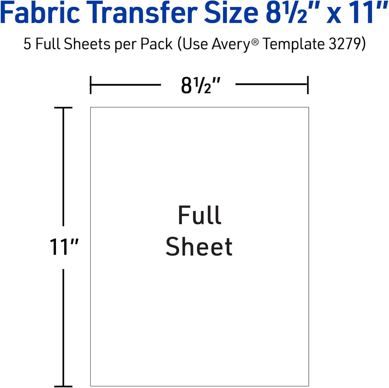 Printable Heat Transfer Paper for Dark Fabrics 8.5″ X 11″, Inkjet Printer Compat