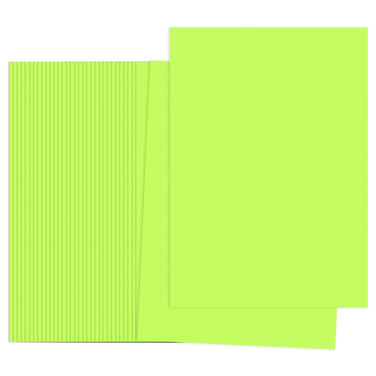Fluorescent Green Color Copy Paper, 100 Sheets 8.3×5.9″ A5 70gsm