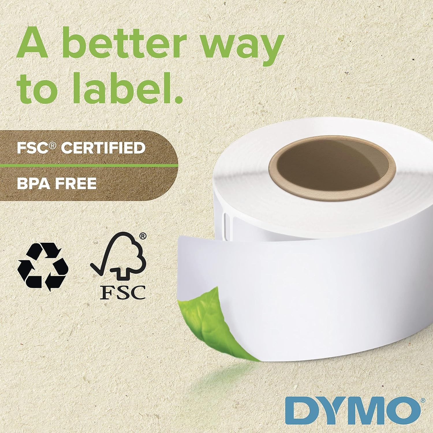 Authentic LW Multi-Purpose Square Labels, for LabelWriter Printers, Great for
