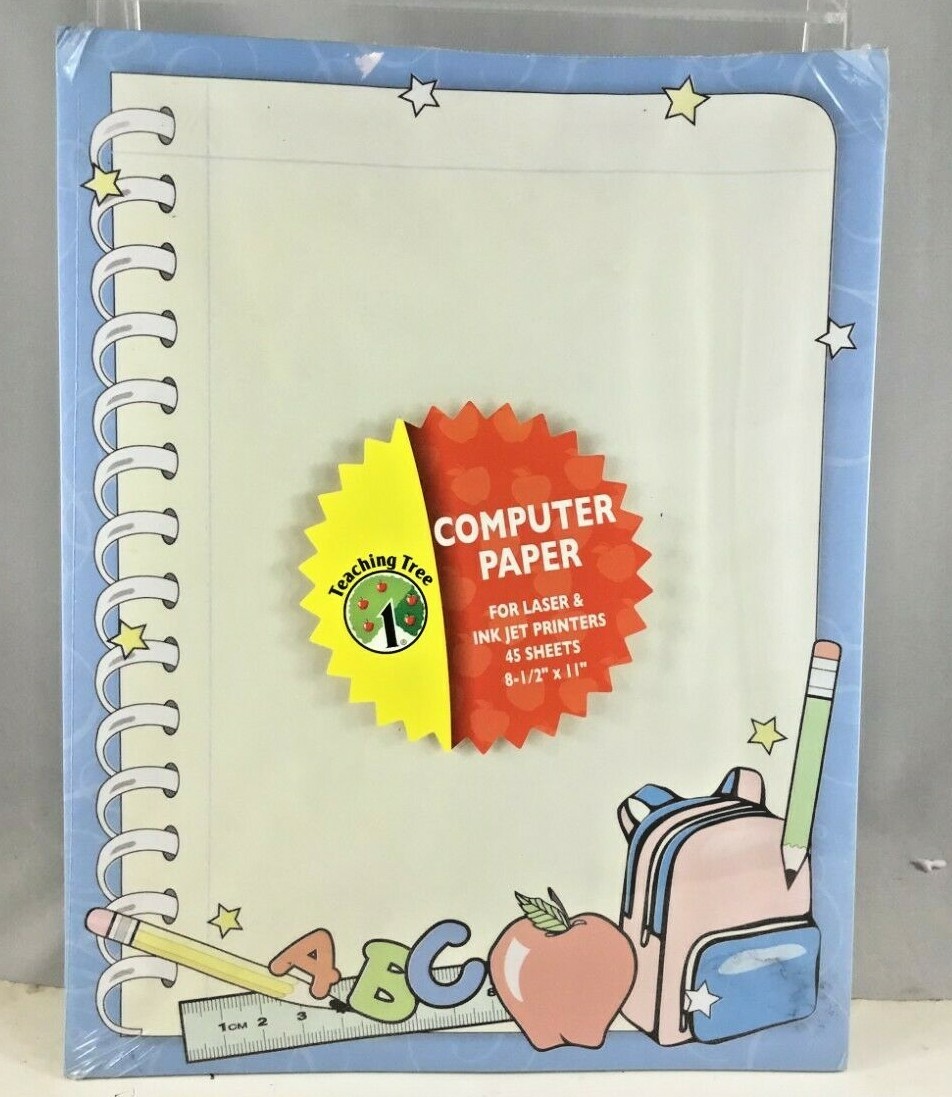 Computer Paper Laser Ink Jet Printer Trending Tree 45 pages 8-1/2 x 11 Lot of 2